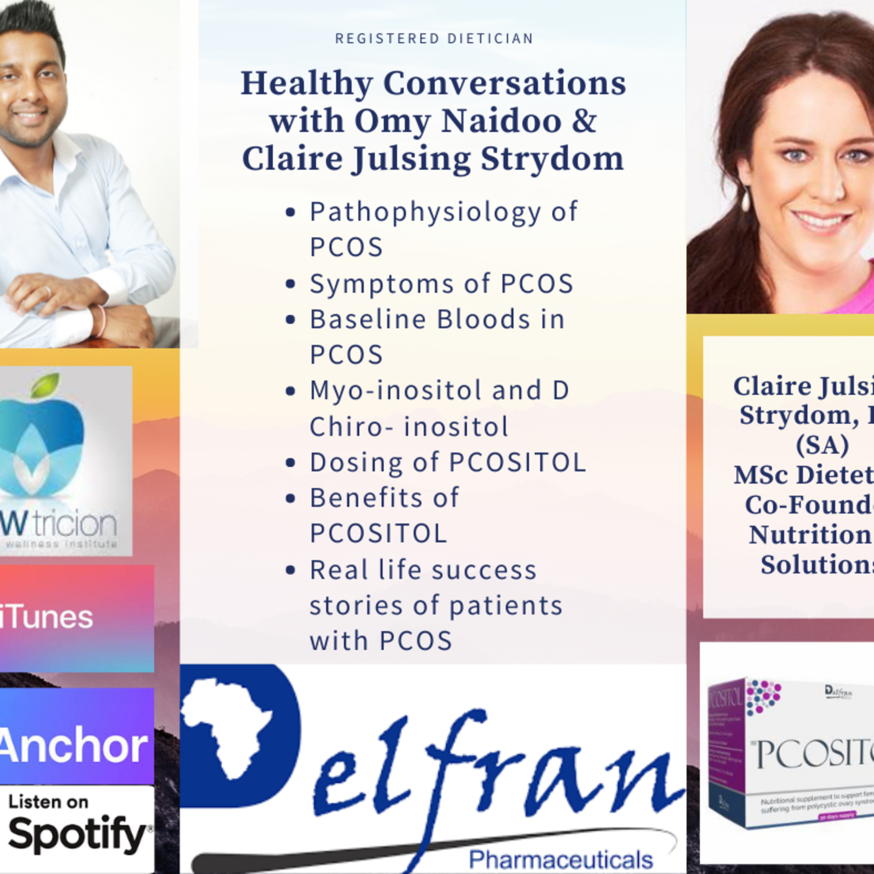S2 E6 Polycystic Ovarian Syndrome (PCOS) with Claire Julsing Strydom RD(SA)- Delfran episode artwork
