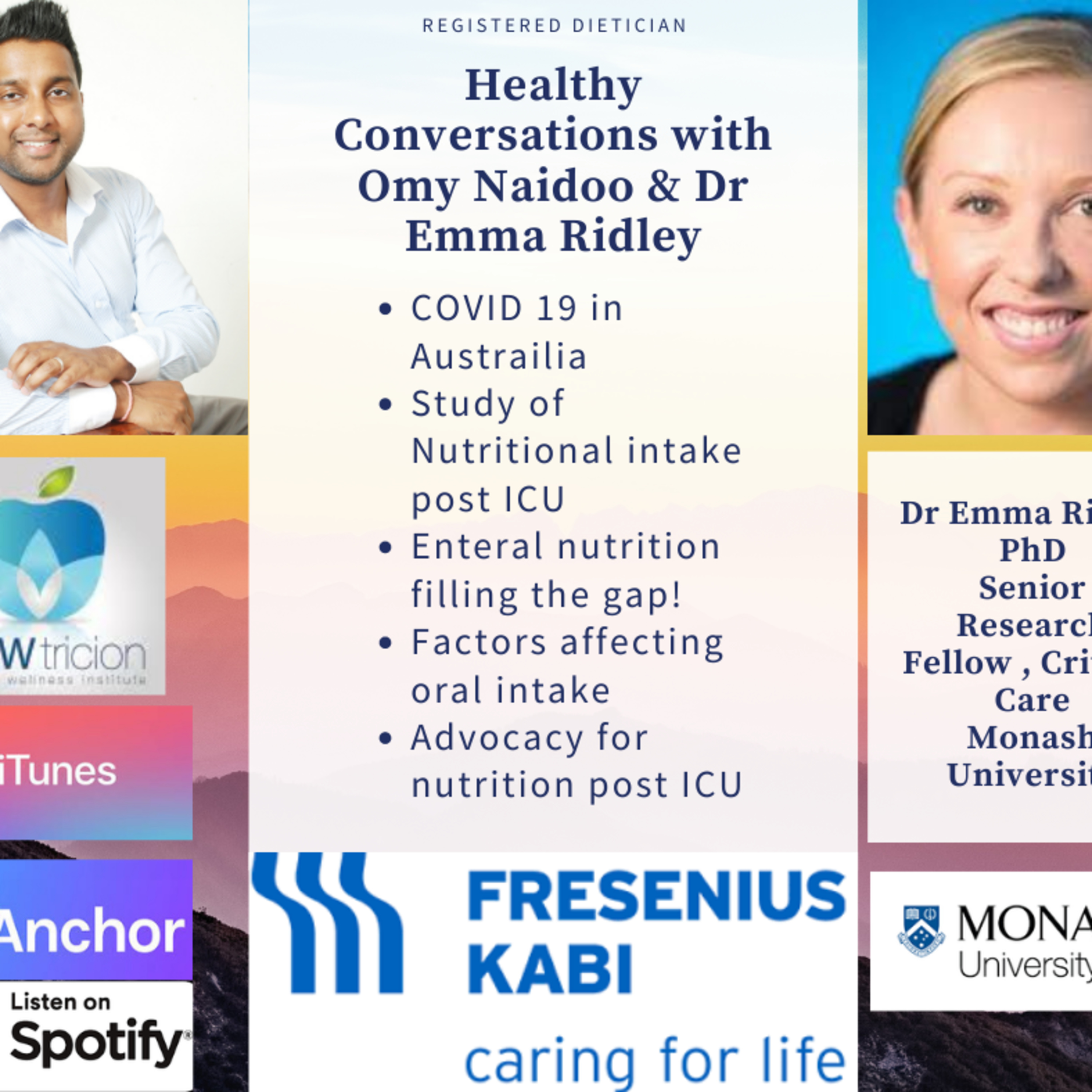 S2 E10 Nutritional Intake Post ICU, Dr Emma Ridley (Aus)- Fresenius Kabi episode artwork