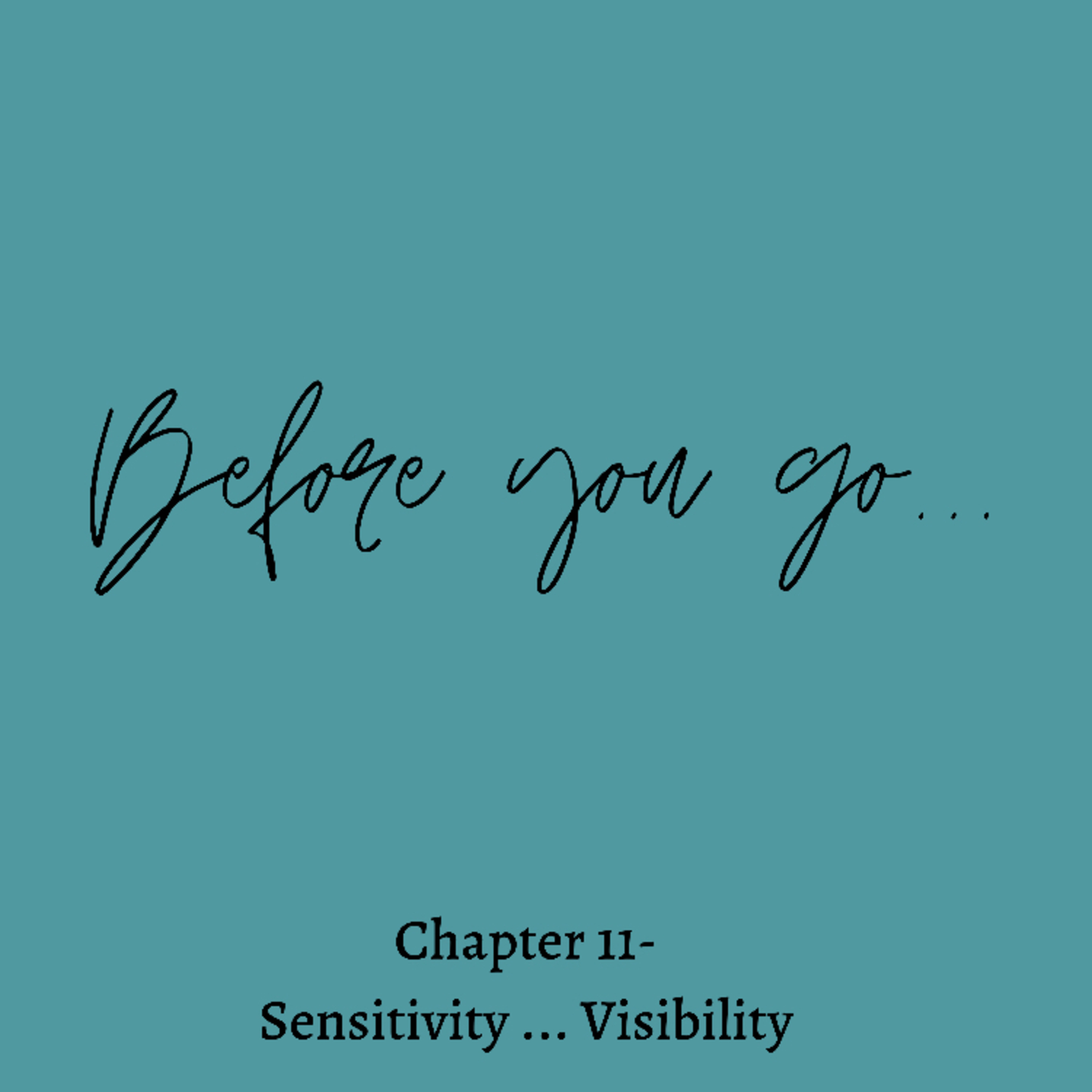 Chapter 11 - Sensitivity ... Visibility