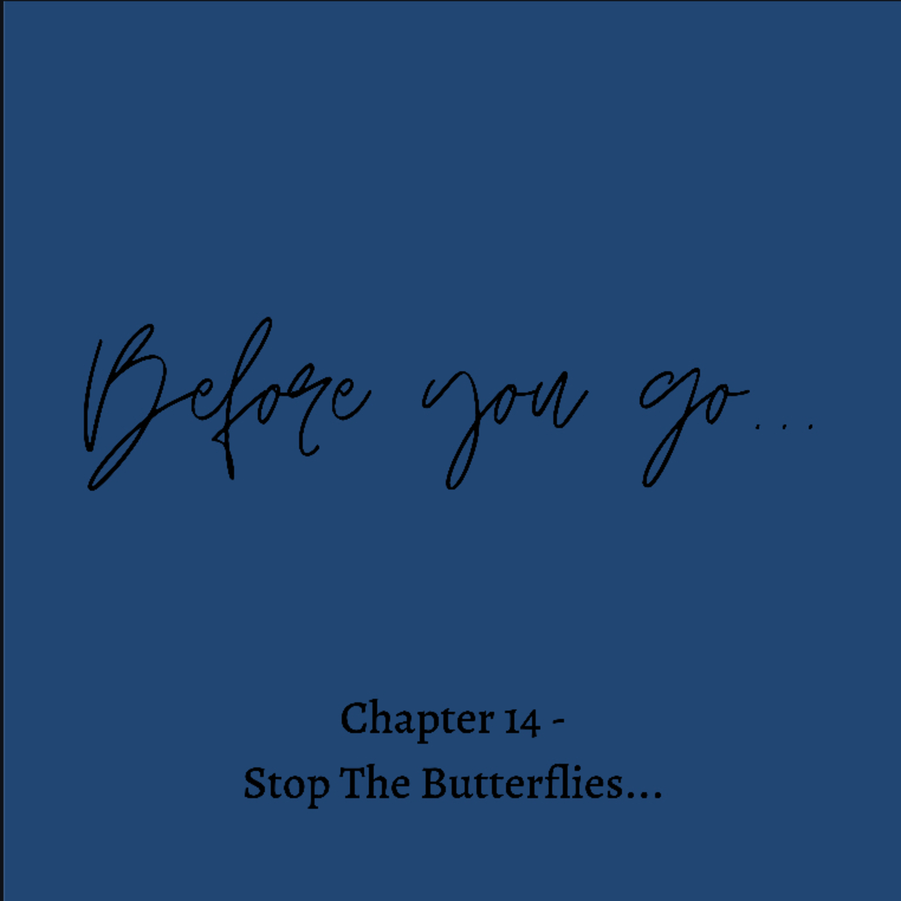 Chapter 14 - Stop The Butterflies...