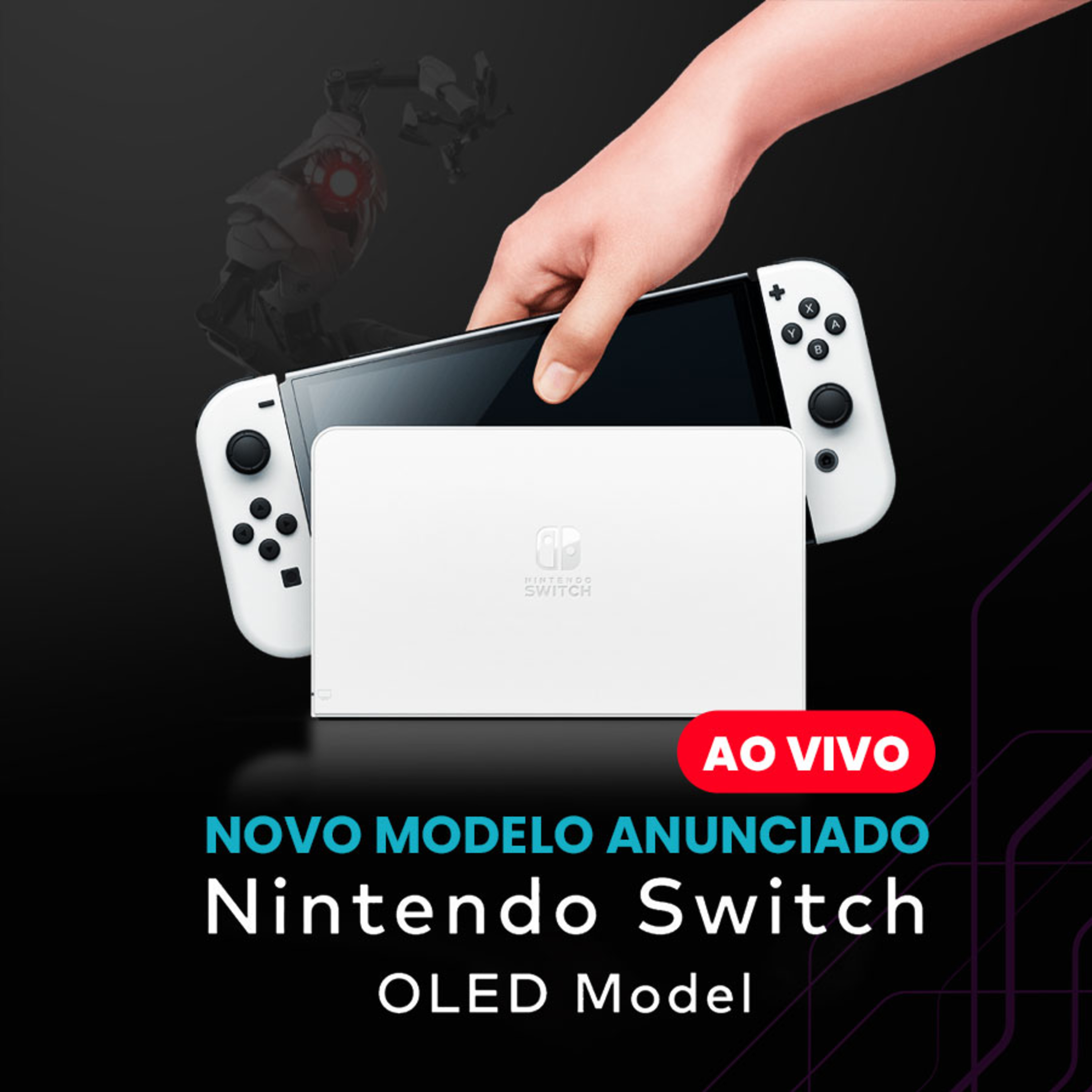 LIVE Tudo sobre o NOVO Nintendo Switch OLED Model (ft. Estrella + Ohana + Padre Edson + Anna Coelho) episode artwork