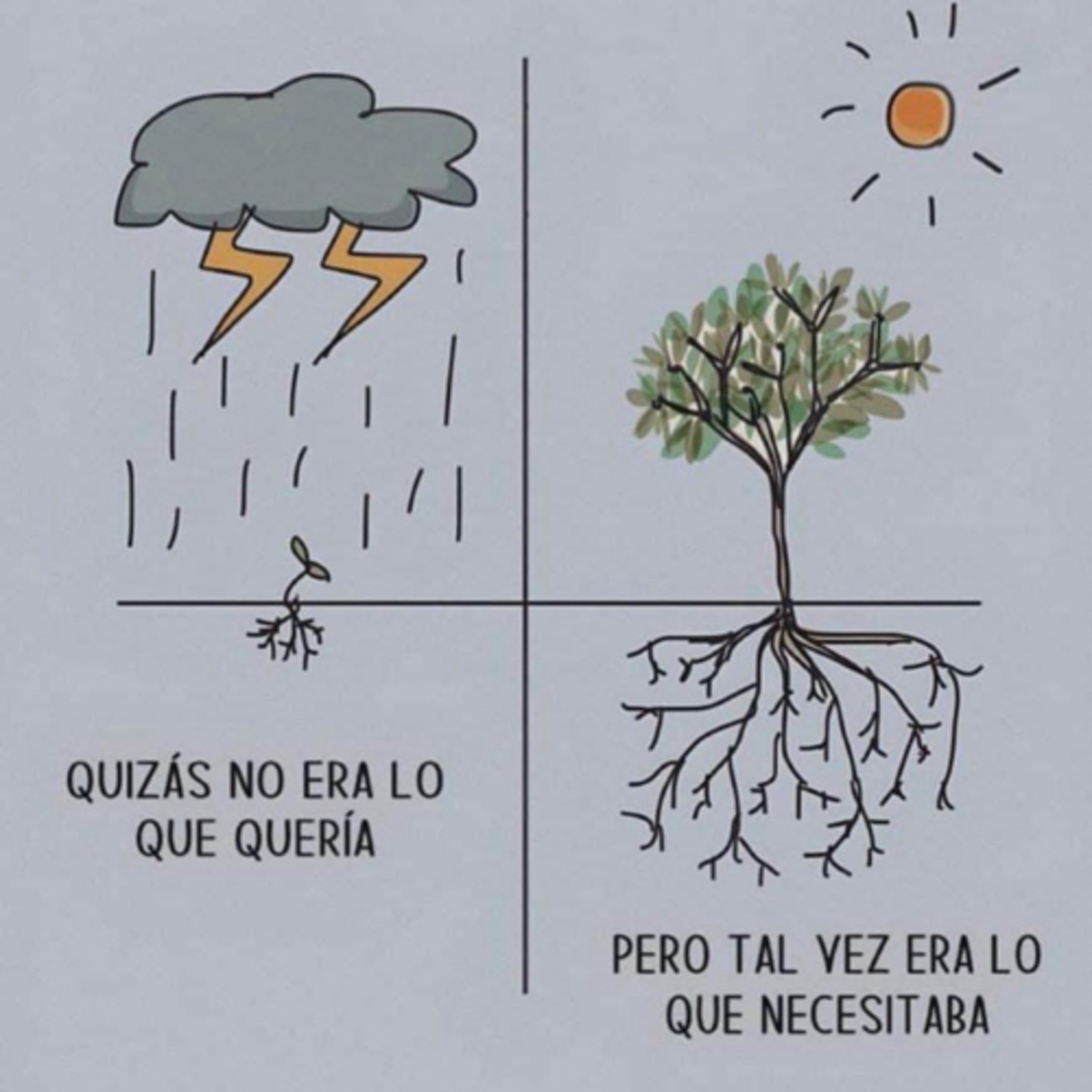 A mal tiempo, la cara De Dios