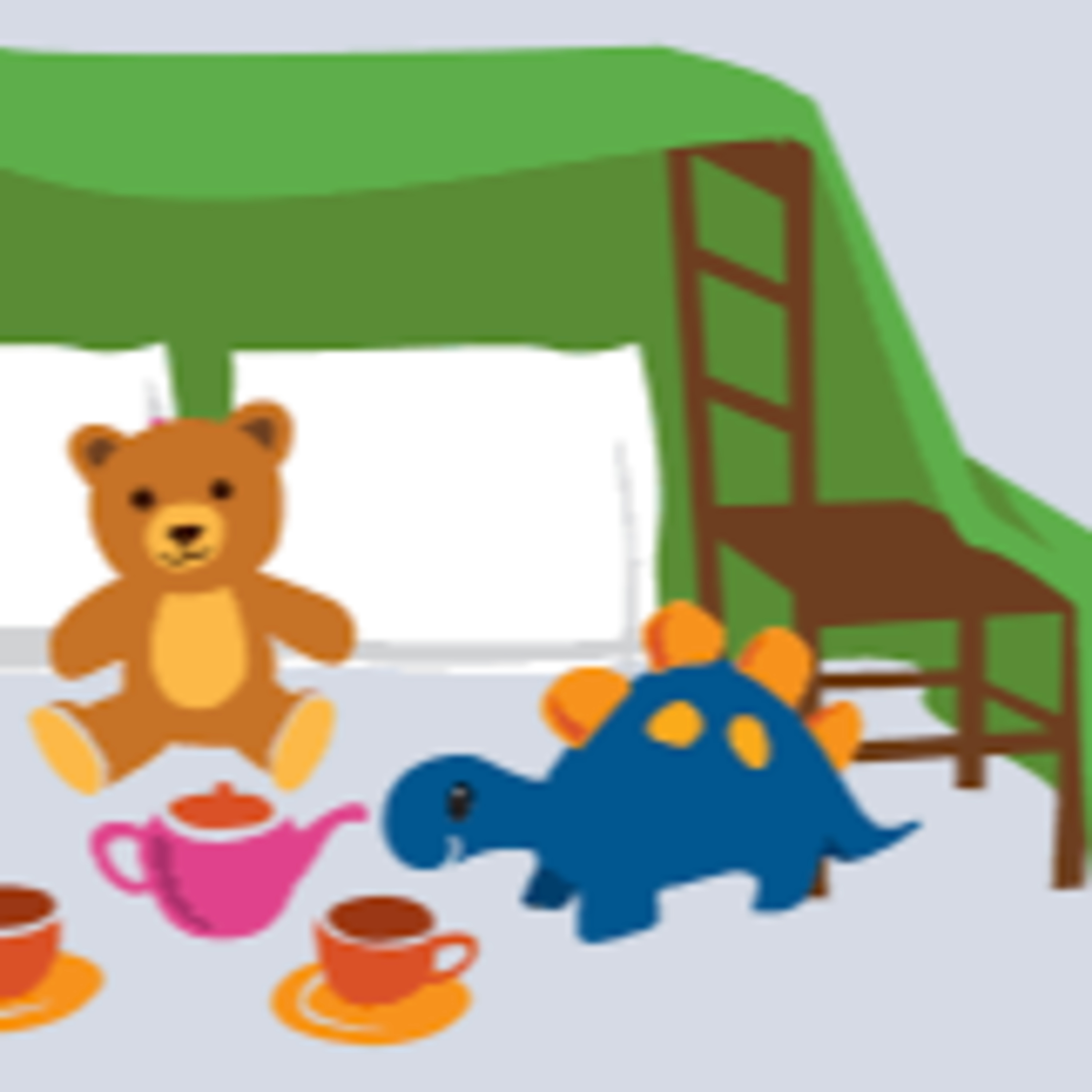 Victoria and her friends go in a fort with tunnels - Kid's story episode artwork