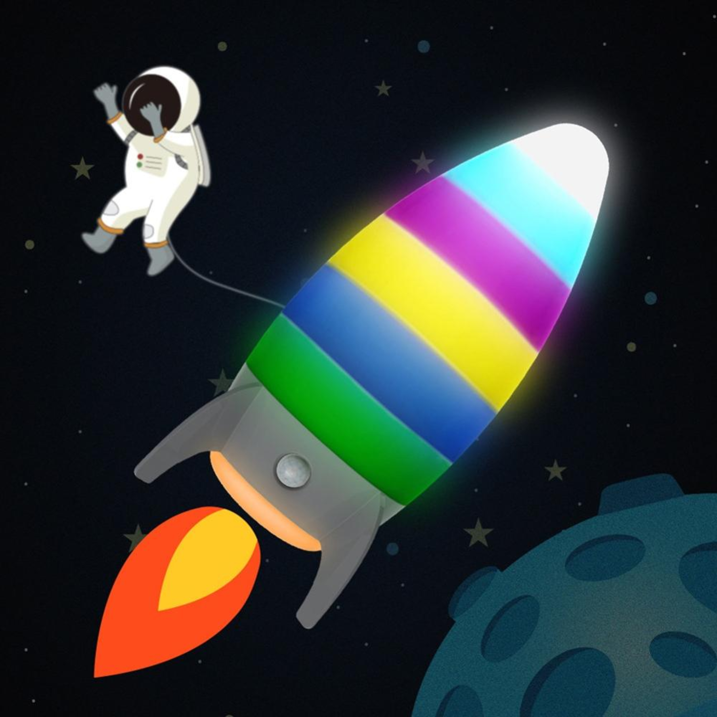Amishi Takes a Rainbow Lightning Rocket to Space - Kid's Story episode artwork