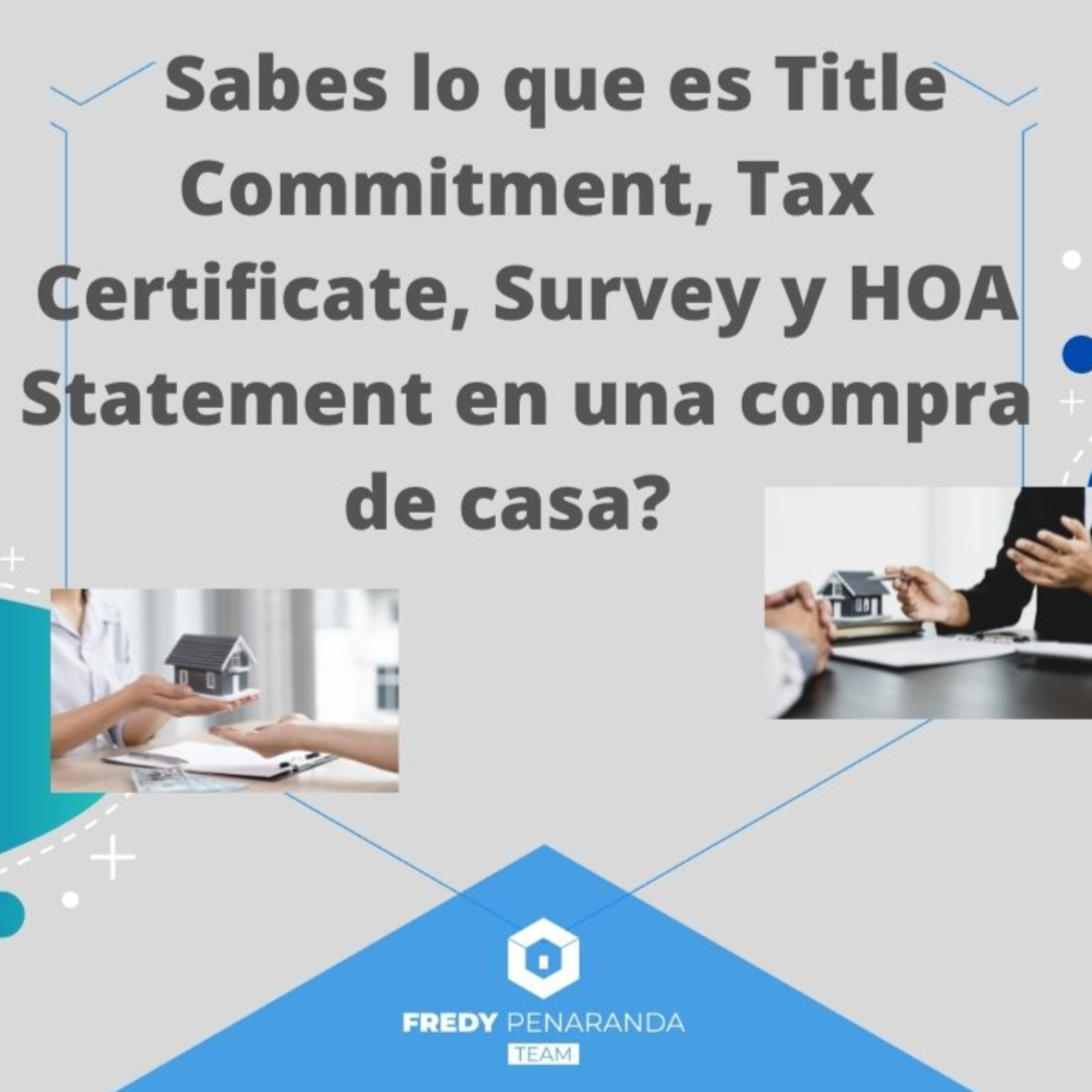 277.- Sabes lo que es Title Commitment, Tax Certificate, Survey y HOA Statement en una compra de casa? episode artwork