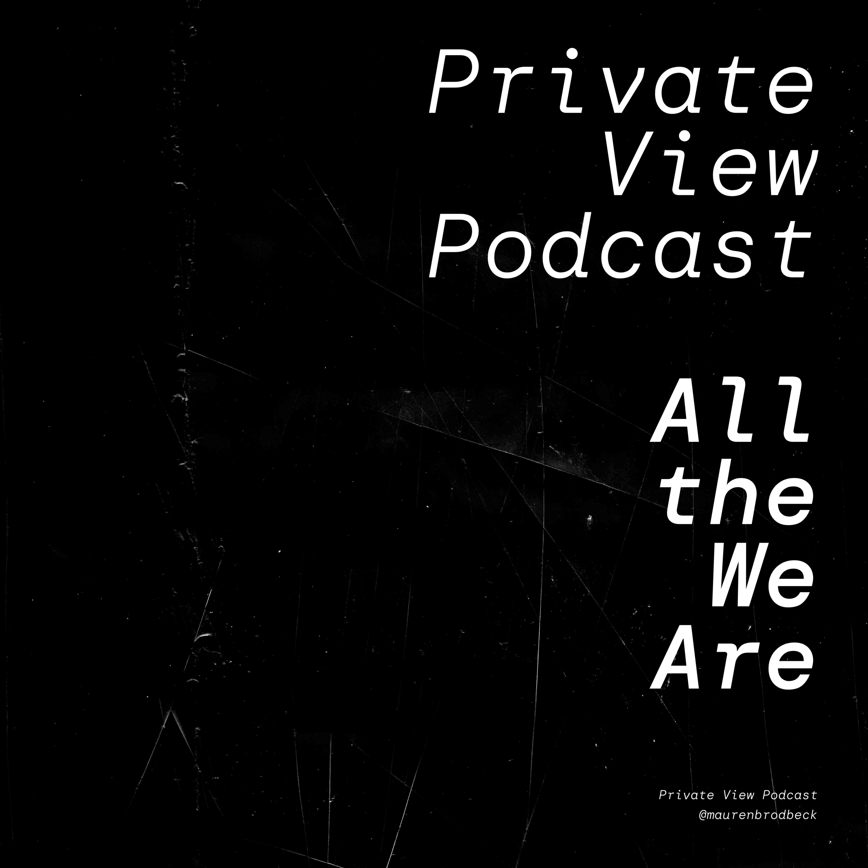 Private View Podcast by artist Mauren Brodbeck, on getting real about being a woman in the arts