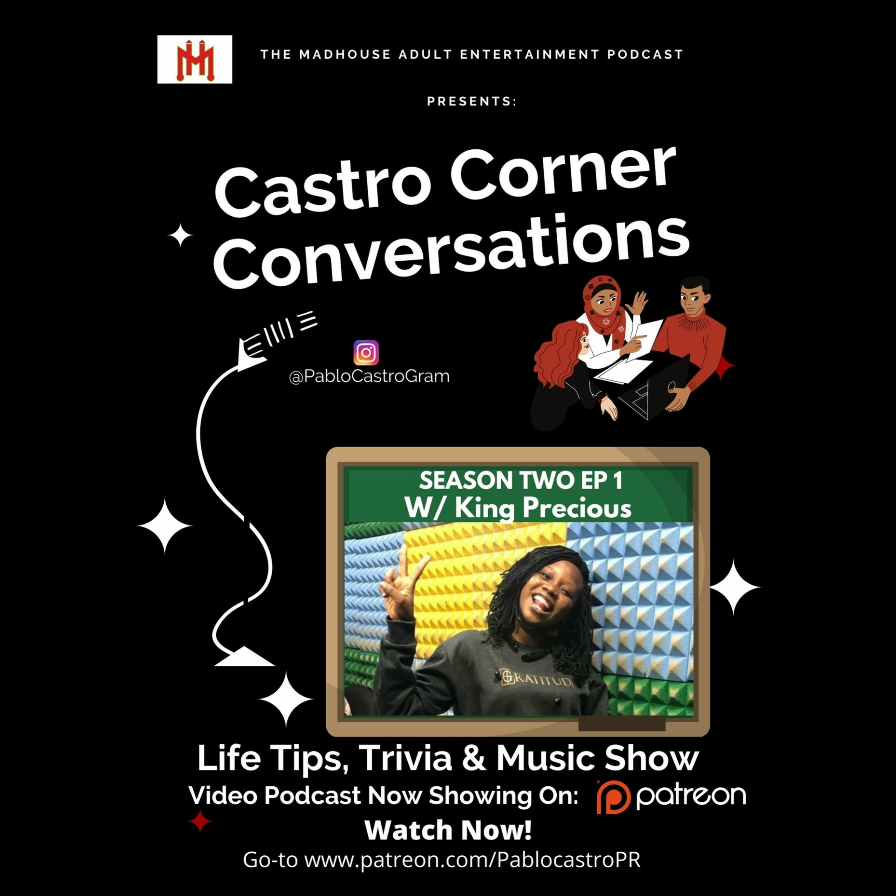 Castro Corner Conversations S2EP1: W/ King Precious > What should new podcasters do before launch? episode artwork