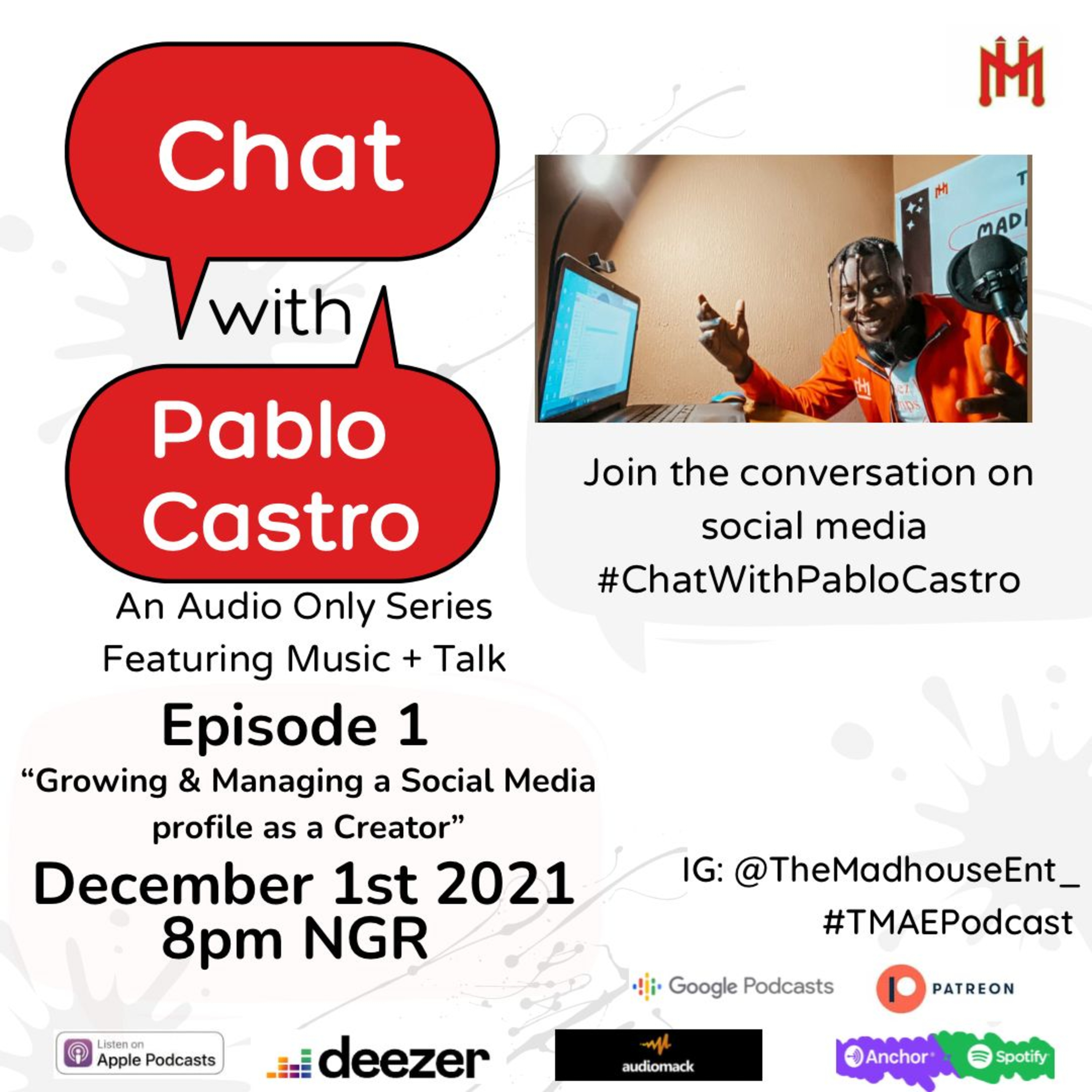 Growing And Managing A Social Media Profile As A Creator: Chat With Pablo Castro Episode 1 episode artwork