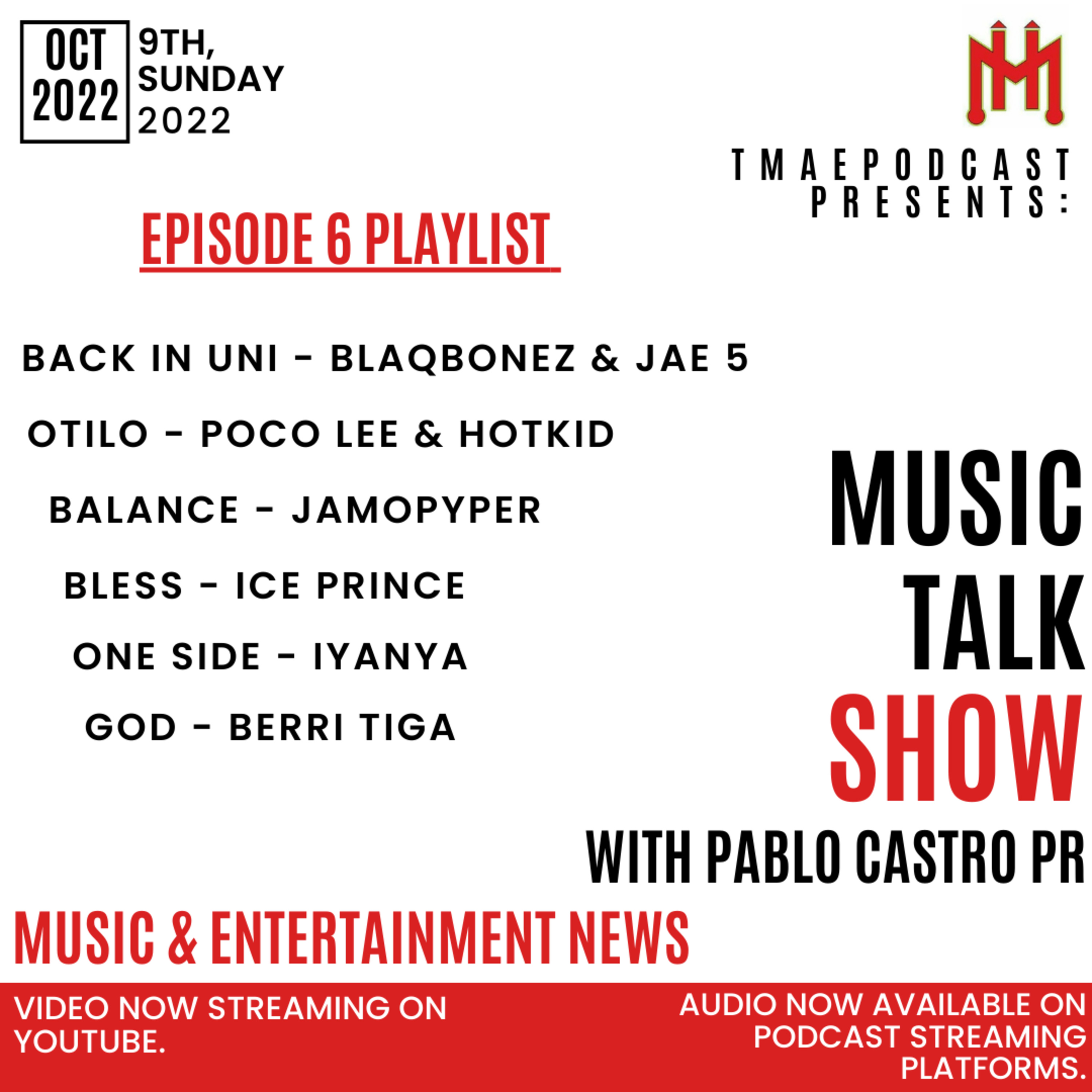 MUSIC TALK SHOW with PABLO CASTRO - (S1, EP7) Ft. Asake tour, hits from Blaqbonez, Poco Lee, Iyanya
