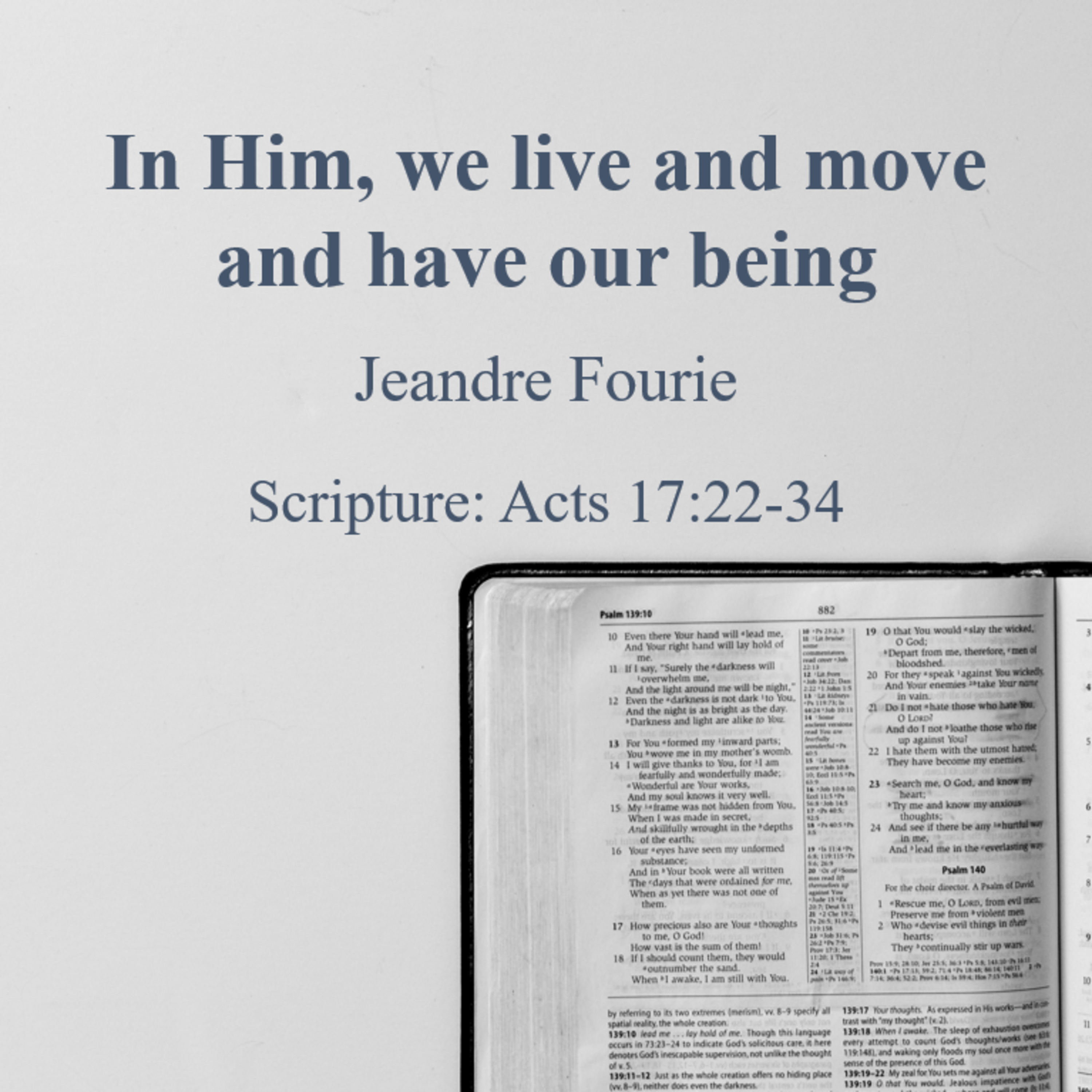 Jeandre Fourie - Preaching and Teaching - Bible based Exposition