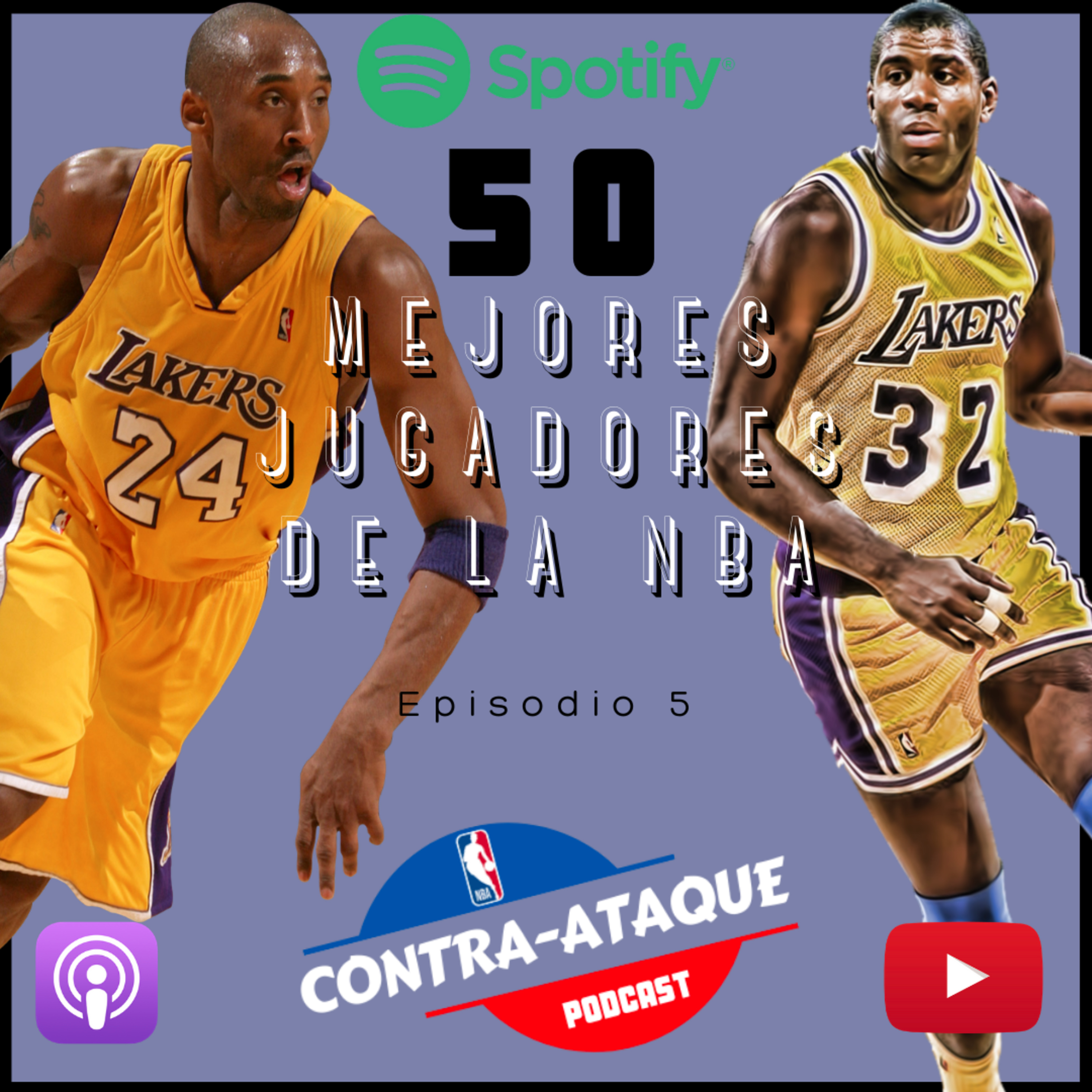 50 mejores jugadores de la NBA - Lista del 10 al 6 - Contra Ataque Podcast - episodio 5 episode artwork