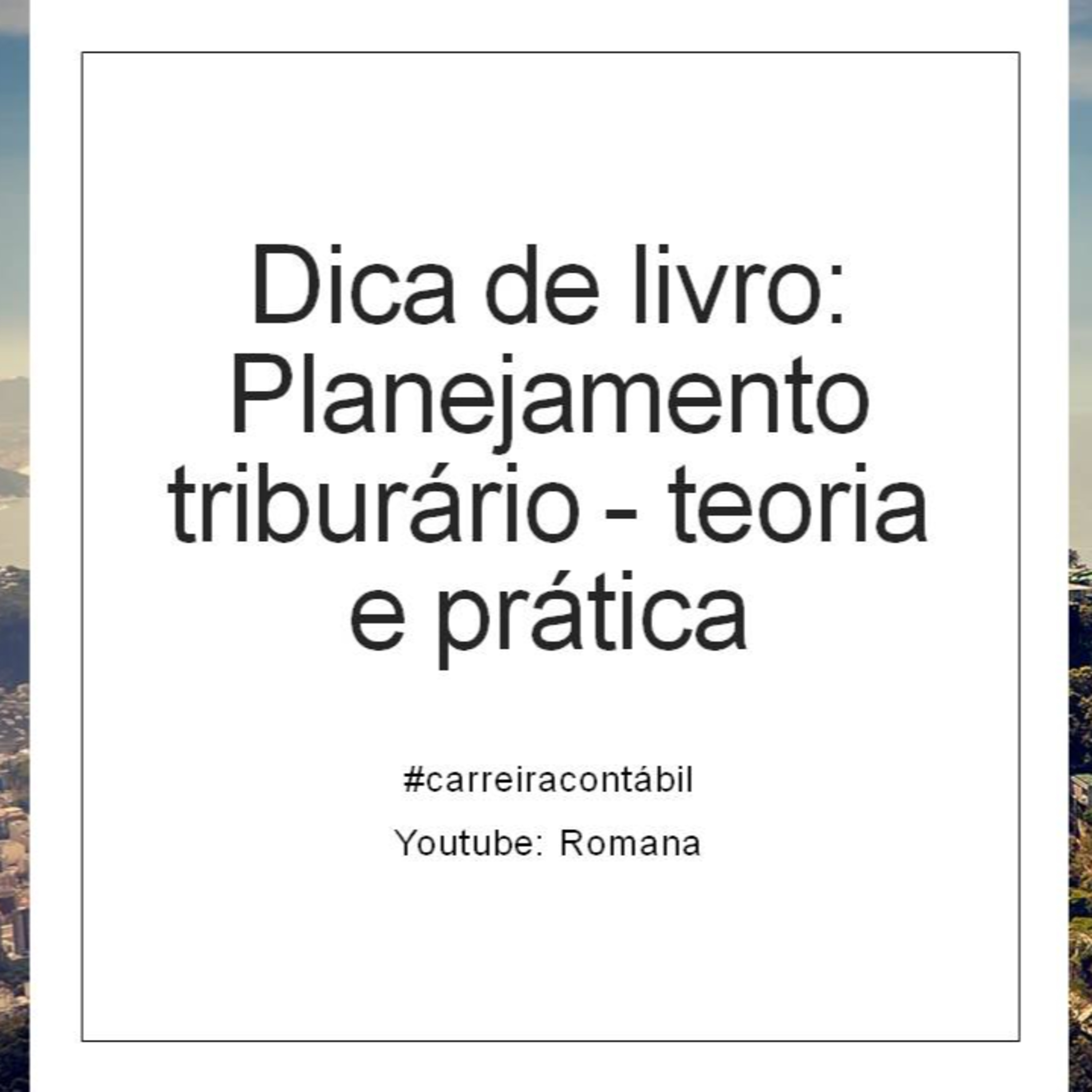 #carreira contábil: Dica de livro: Planejamento triburário - teoria e prática