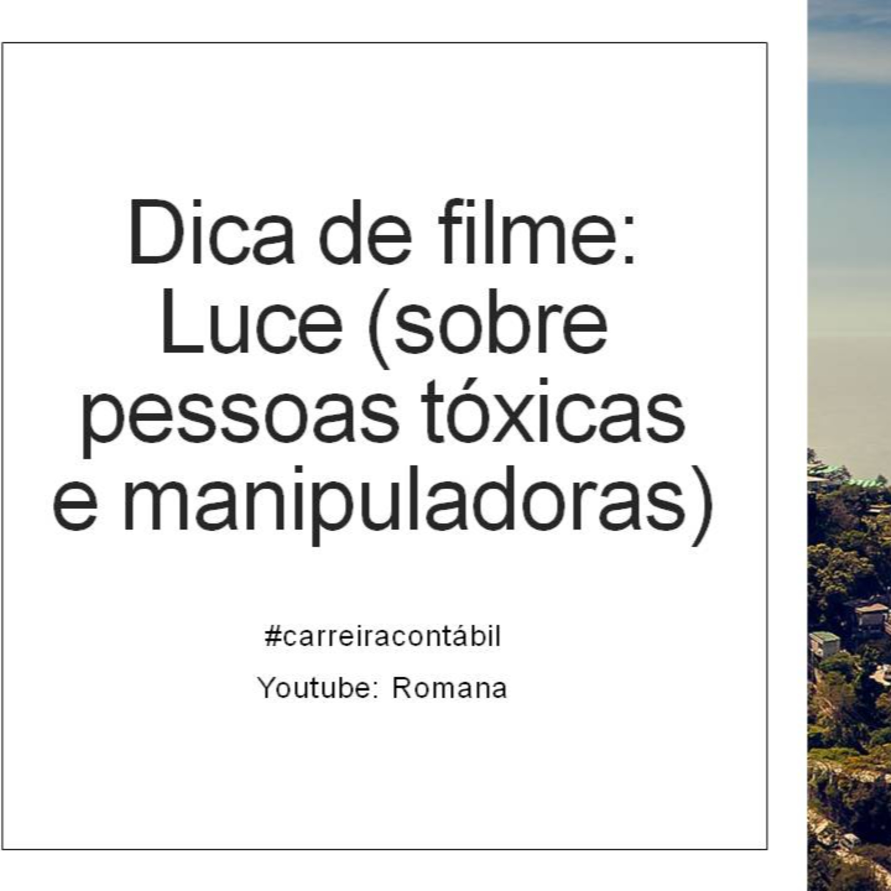 #carreira contábil: Dica de filme: Luce (sobre pessoas tóxicas e manipuladoras)