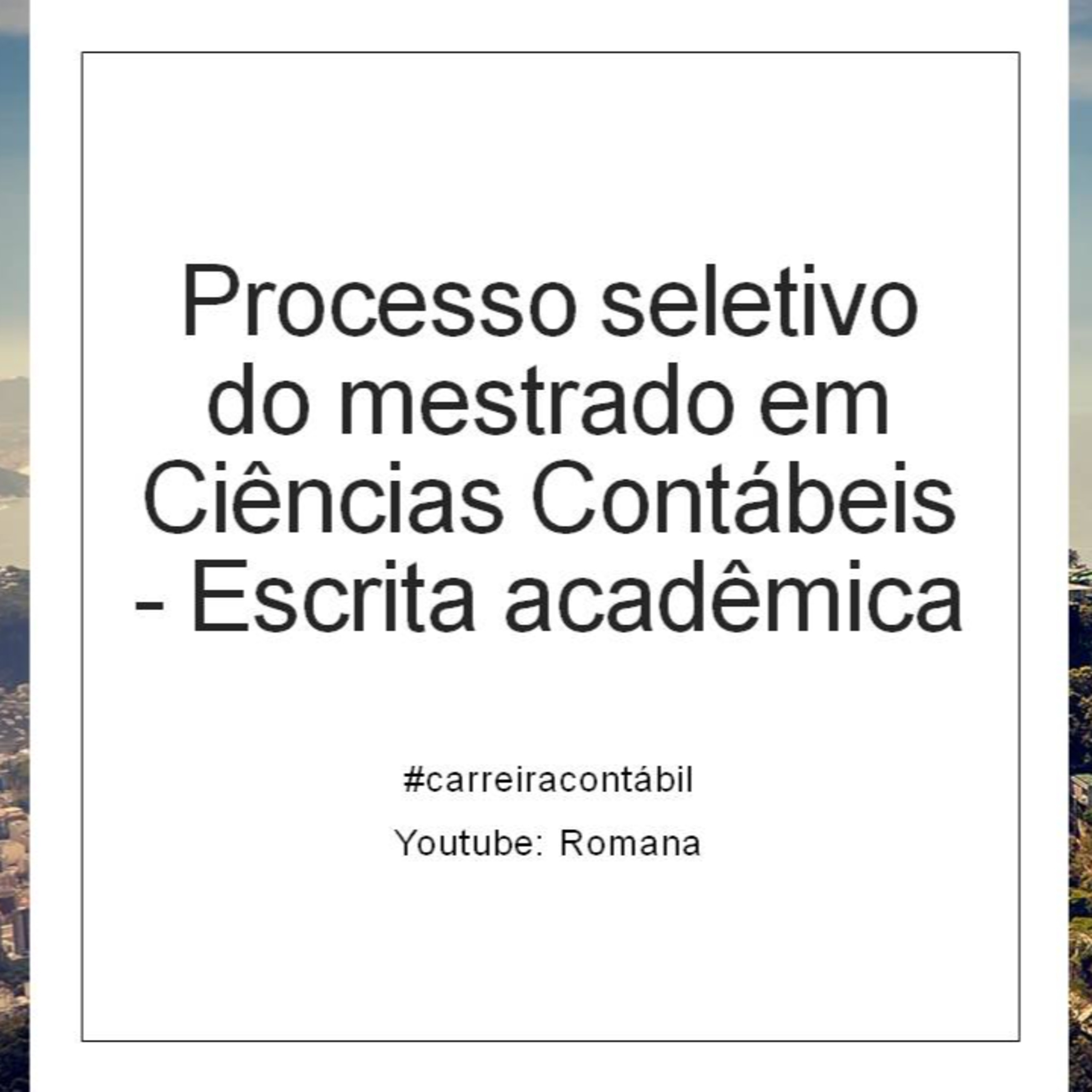 Romana (Contabilidade, tributos, fiscal, carreira contábil)