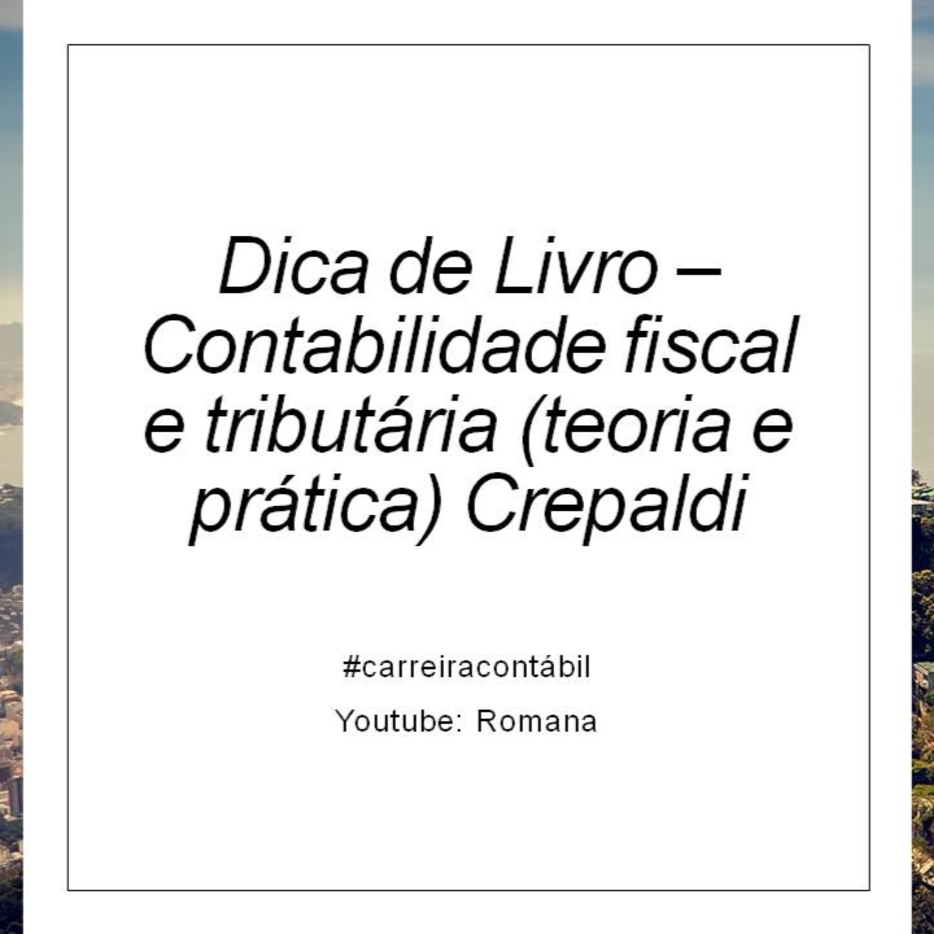 #carreira contábil: Dica De Livro - Contabilidade fiscal e tributária (teoria e prática) - Crepaldi