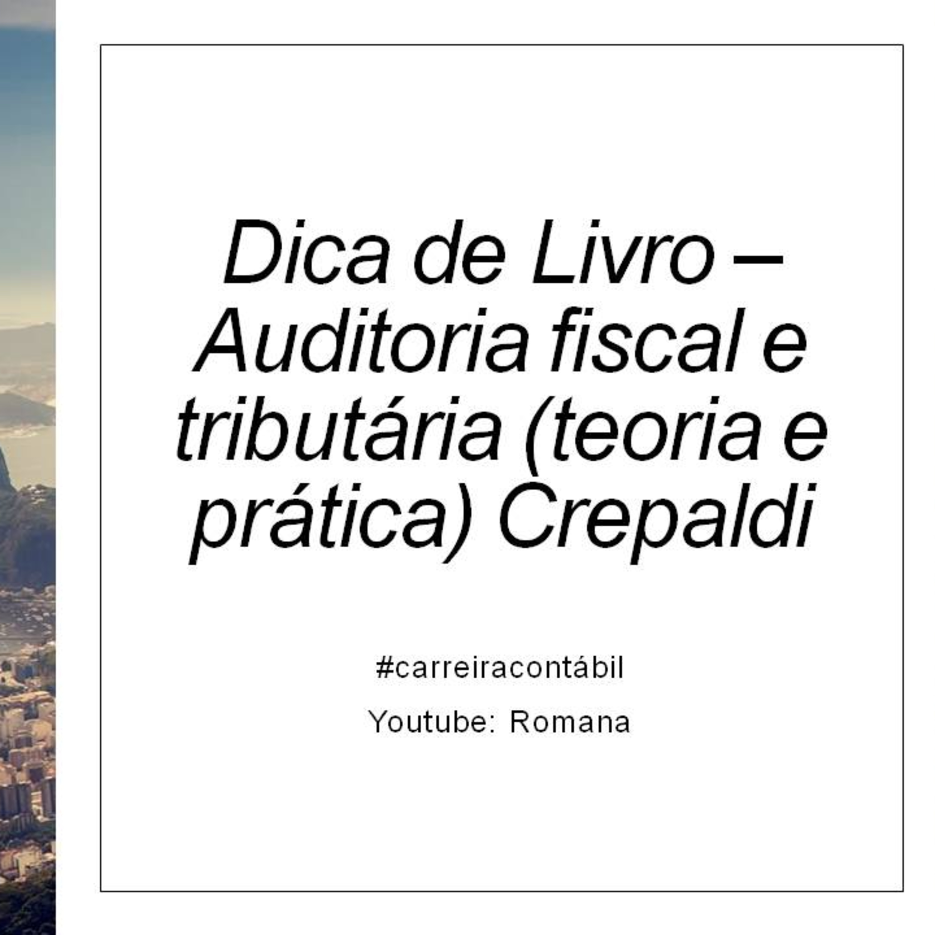 #carreira contábil: Dica De Livro - Auditoria fiscal e tributária (teoria e prática) - Crepaldi