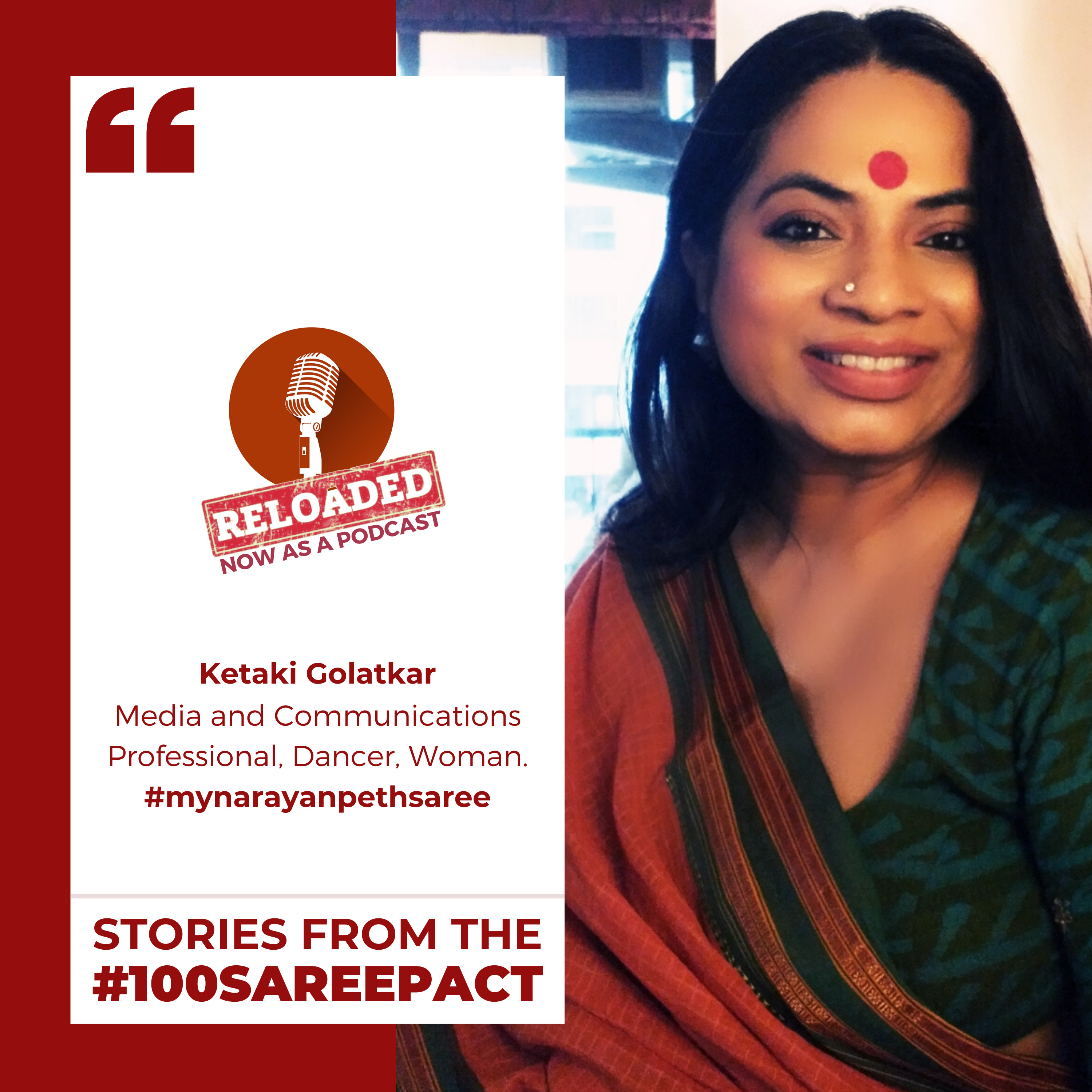 My Narayanpeth Saree - Ketaki Golatkar | 100sareepact | Ep 03 episode artwork