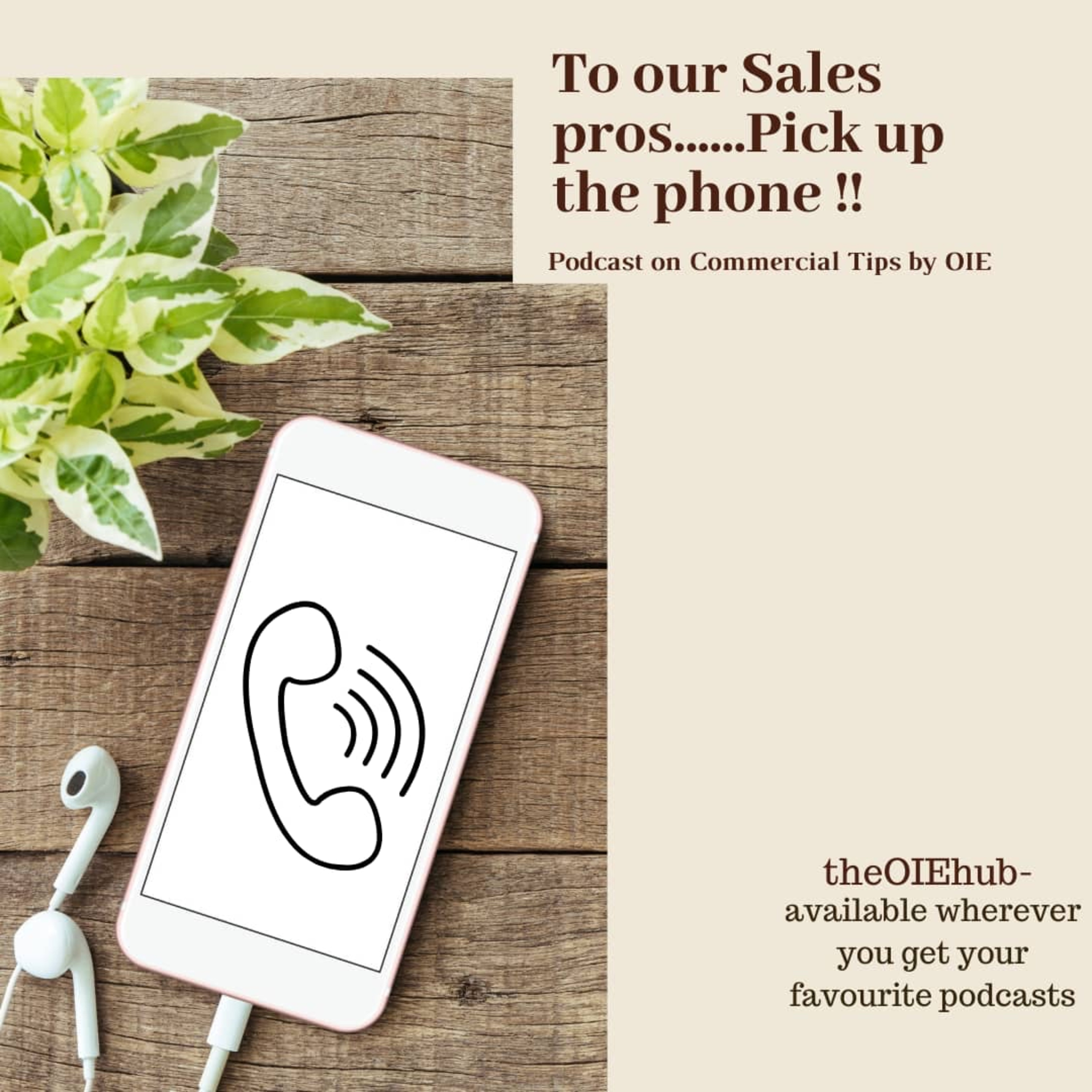 Dear Sales pros ....Pick up the Phone!!