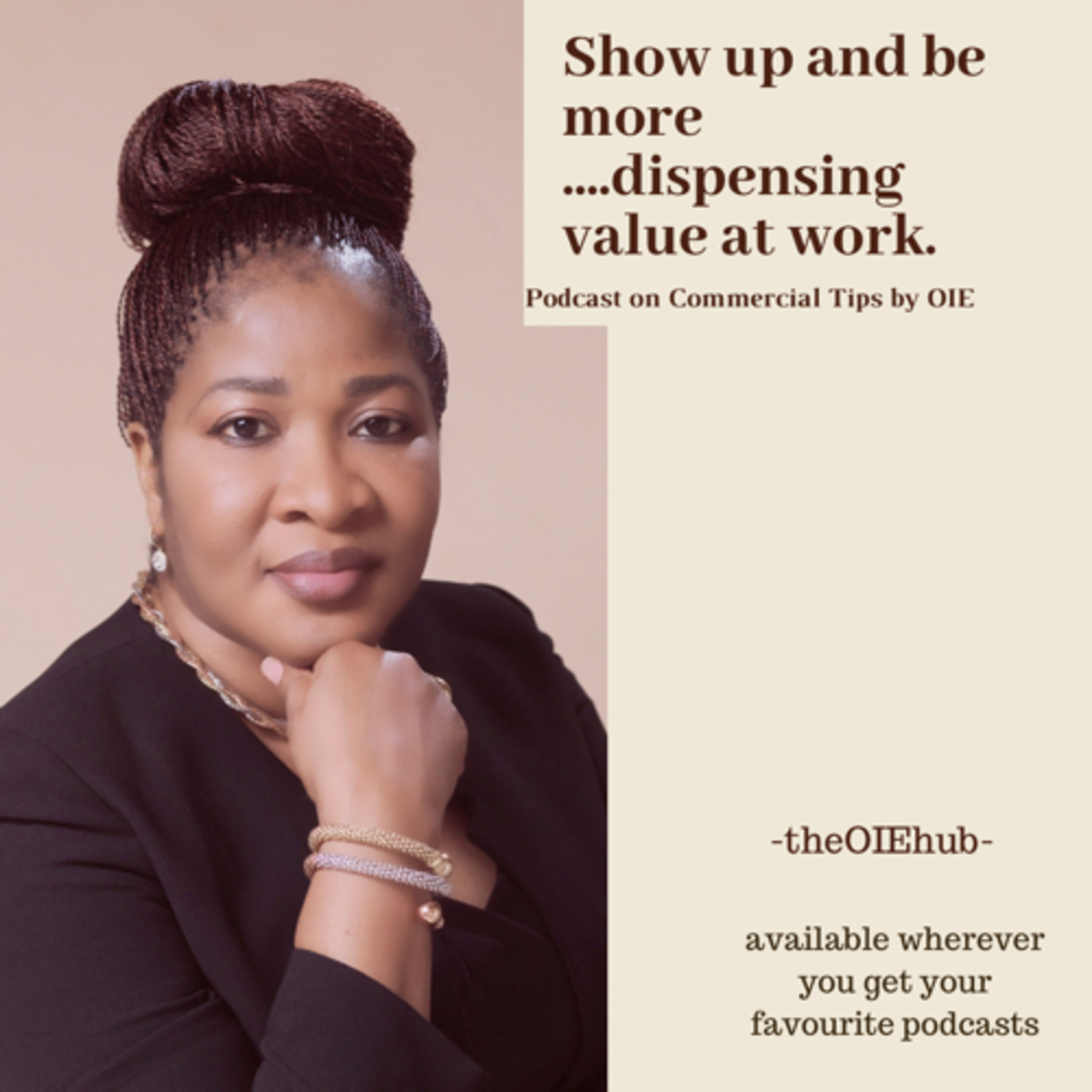 Show up and be more....dispensing value at work.