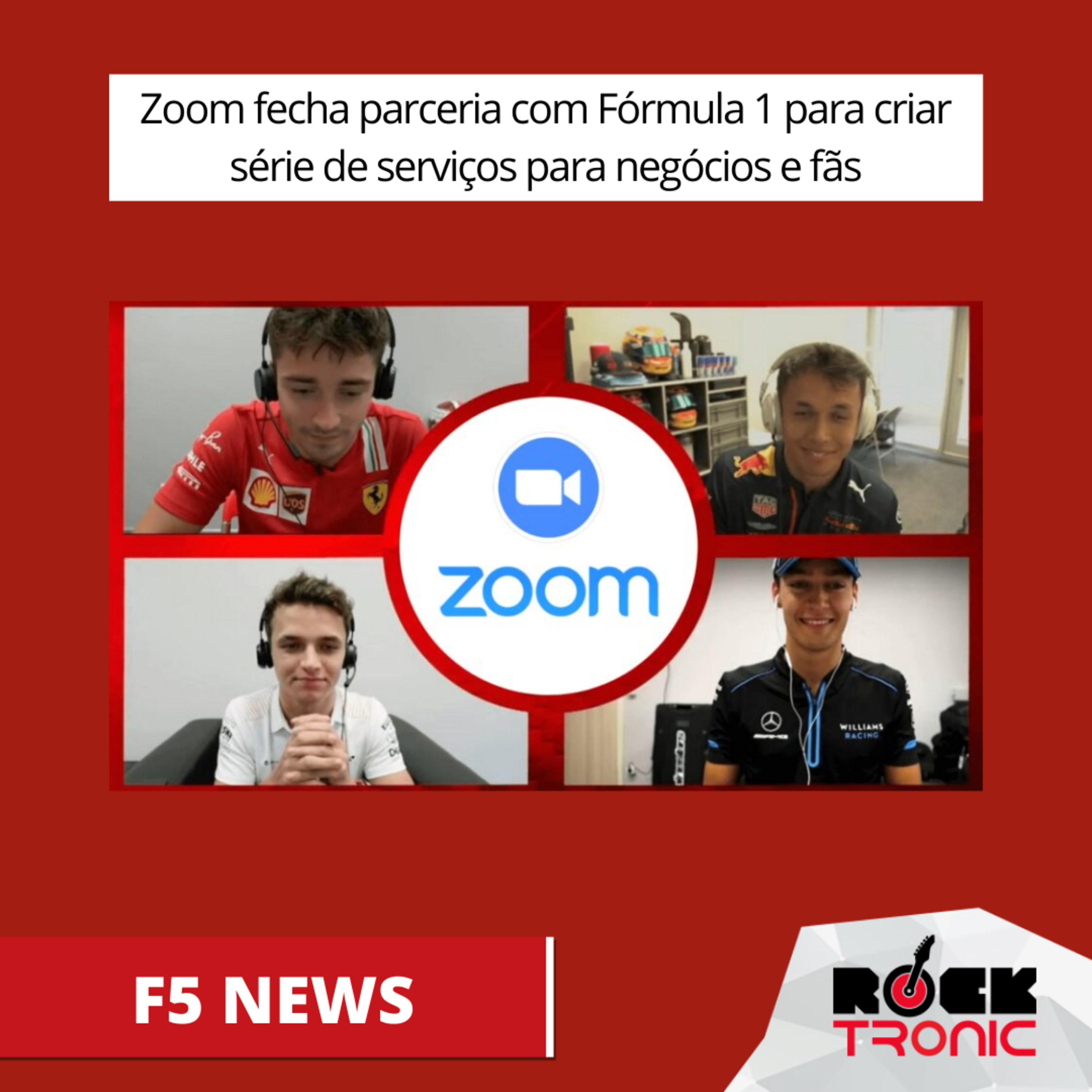 Zoom fecha parceria com Fórmula 1 para criar série de serviços para negócios e fãs