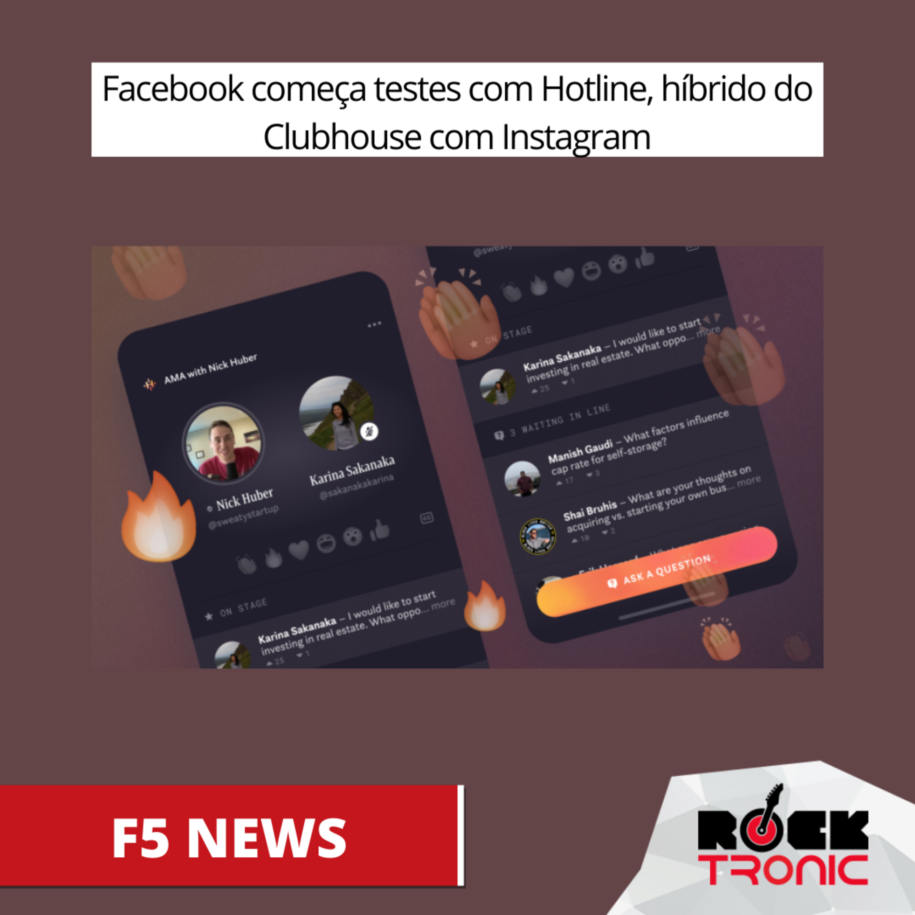 Facebook começa testes com Hotline, híbrido do Clubhouse com Instagram episode artwork