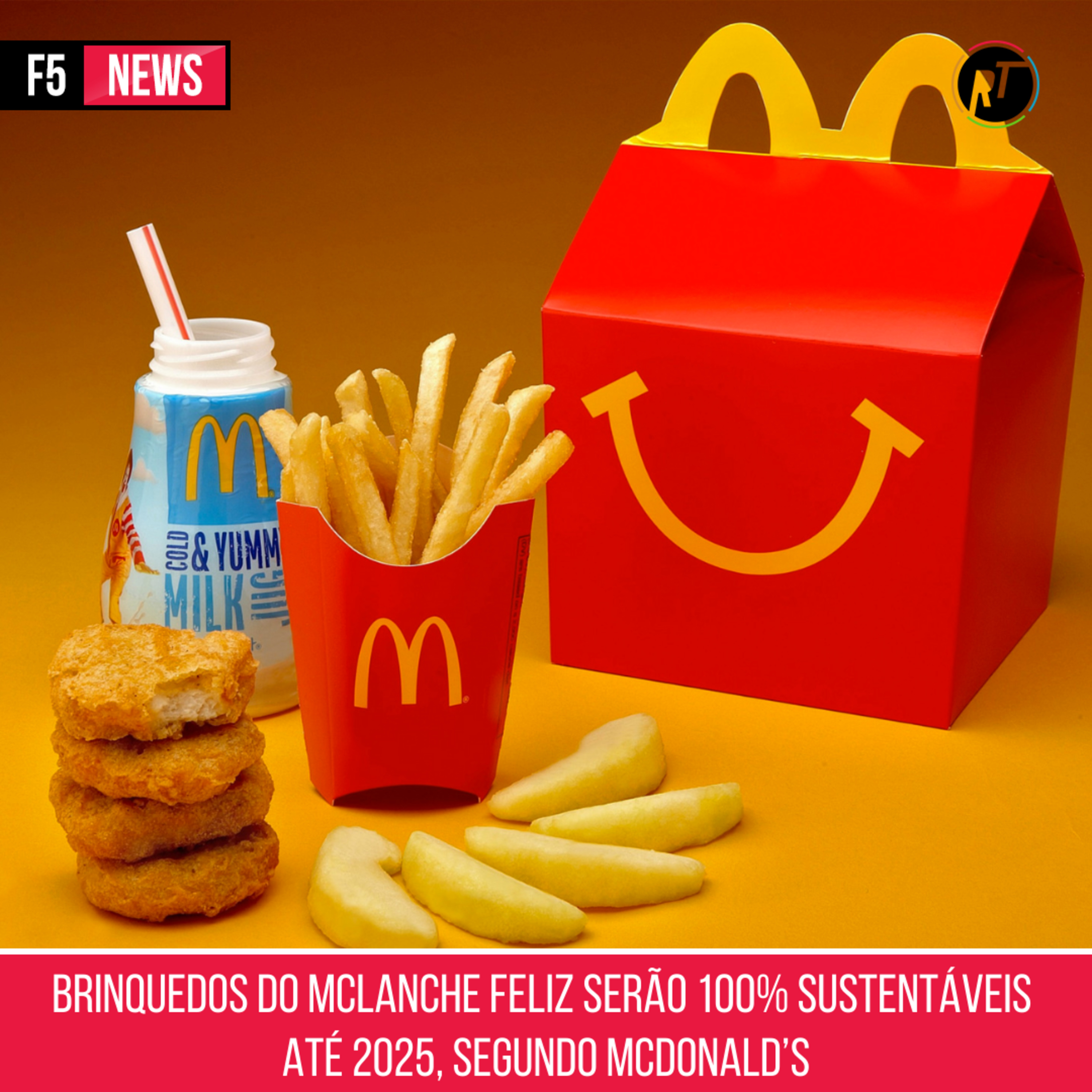 Brinquedos do McLanche Feliz serão 100 porcento sustentáveis até 2025, segundo McDonald’s episode artwork