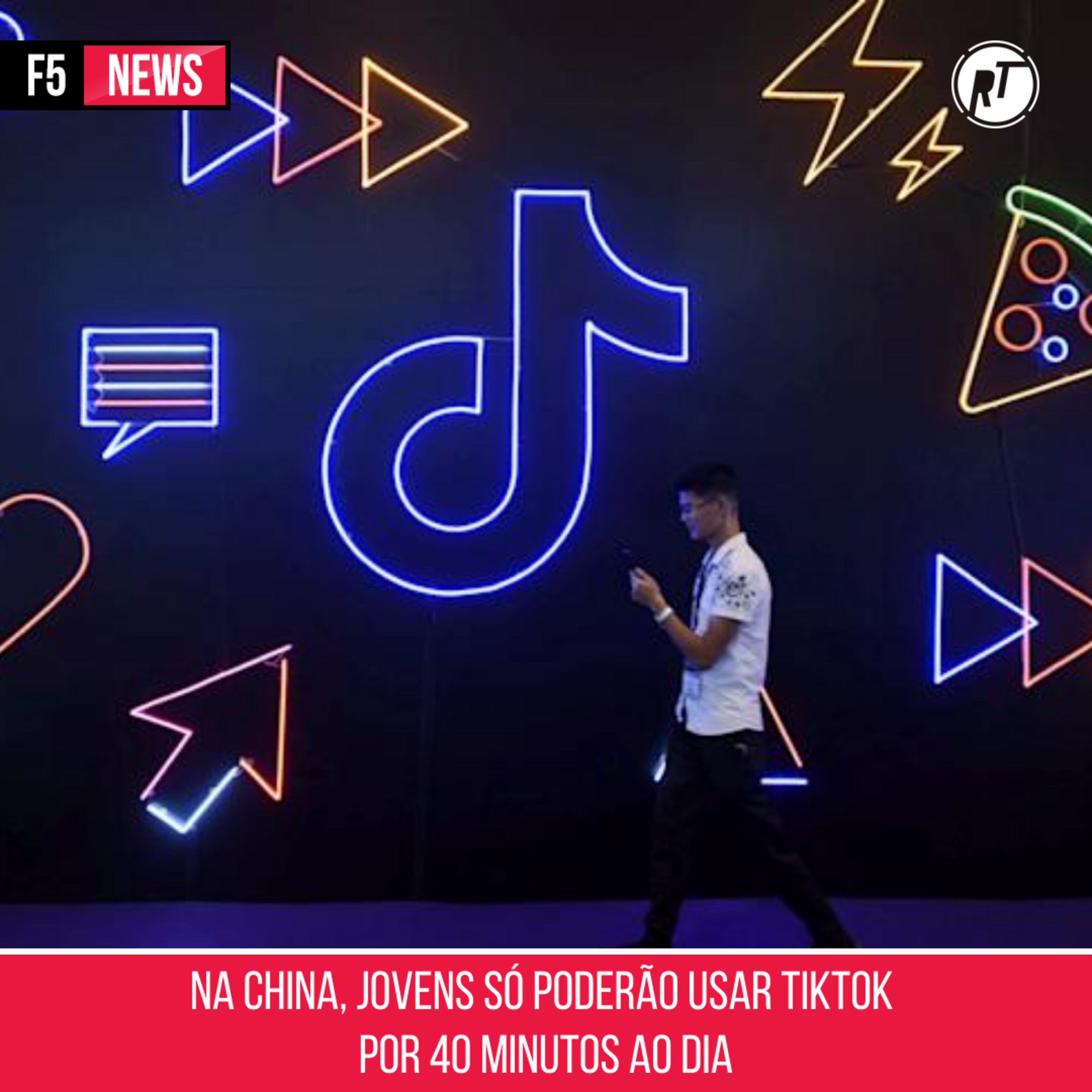 Na China, jovens só poderão usar Tiktok por 40 minutos ao dia episode artwork