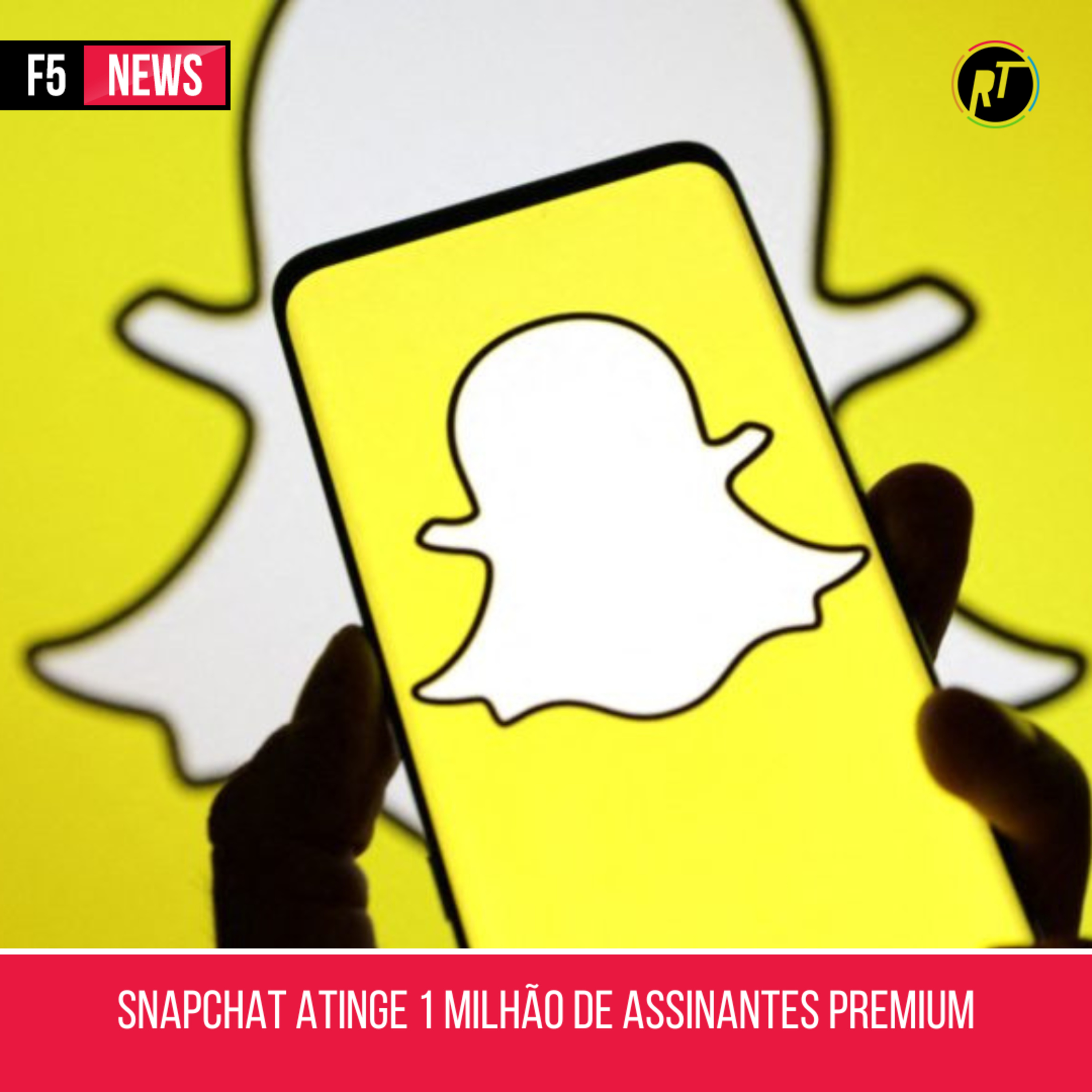 Snapchat atinge 1 milhão de assinantes premium