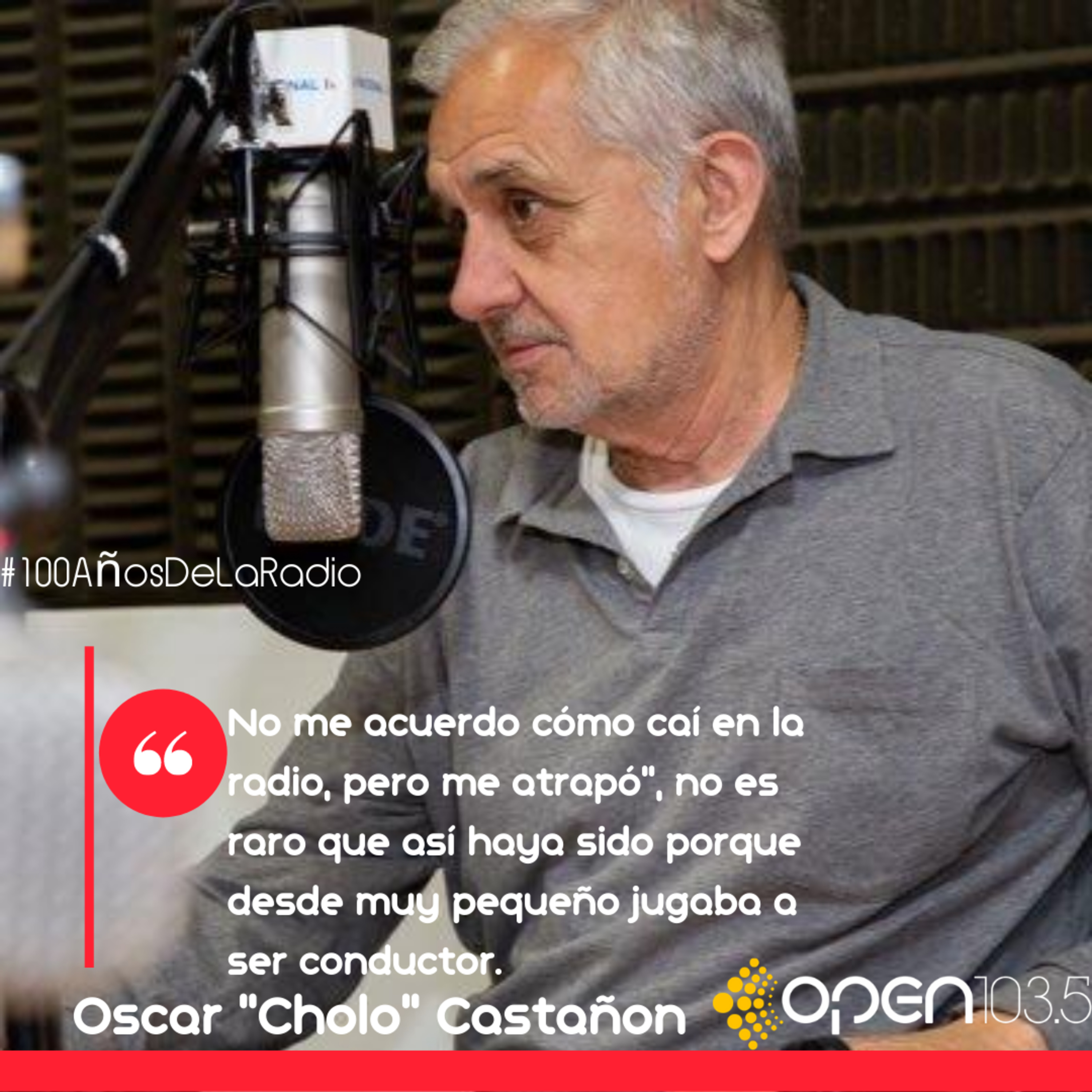 Oscar "Cholo" Castañon en los #100AñosDeLaRadio episode artwork