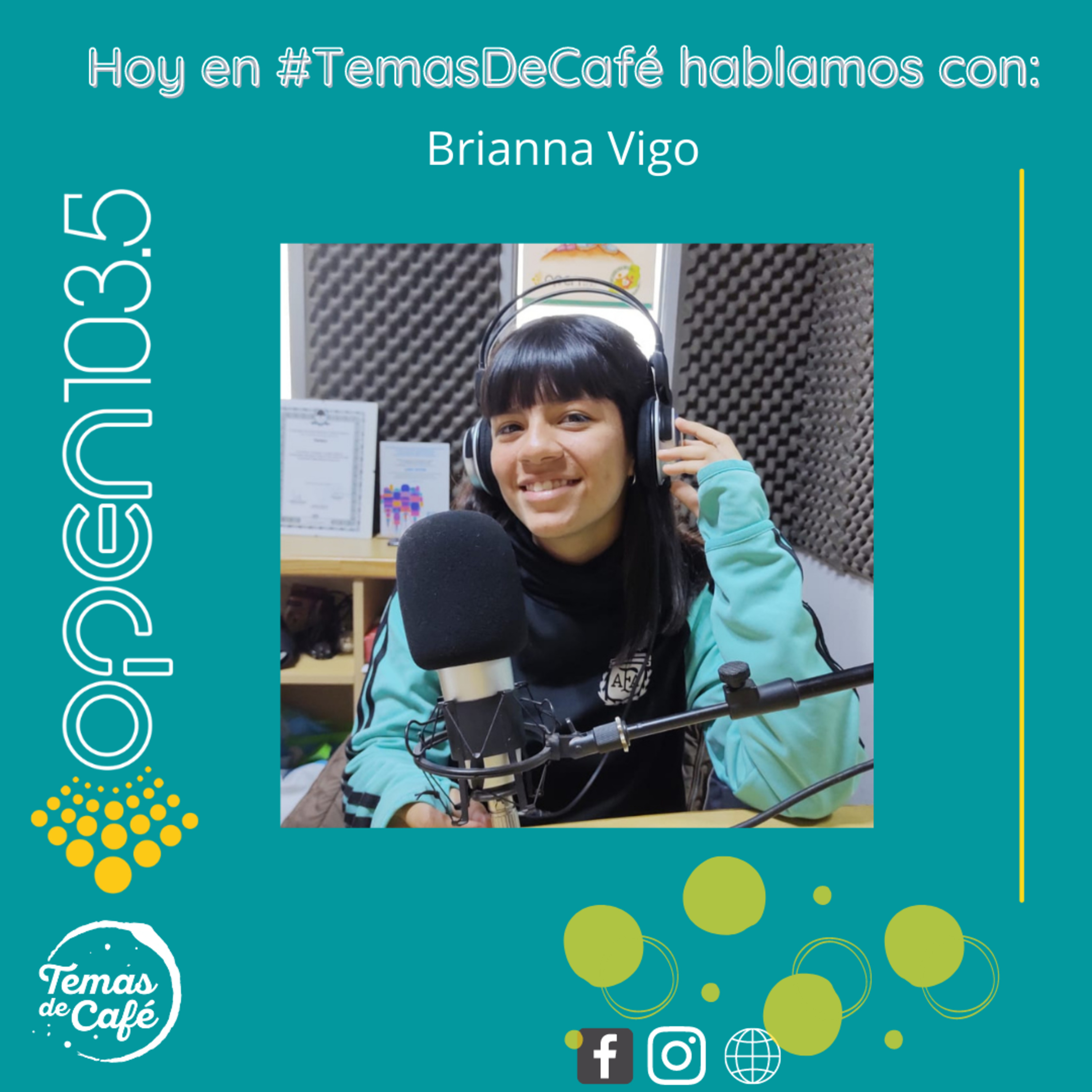 Brianna Vigo estuvo con nosotros en #TemasDeCafe no te lo pierdas! episode artwork