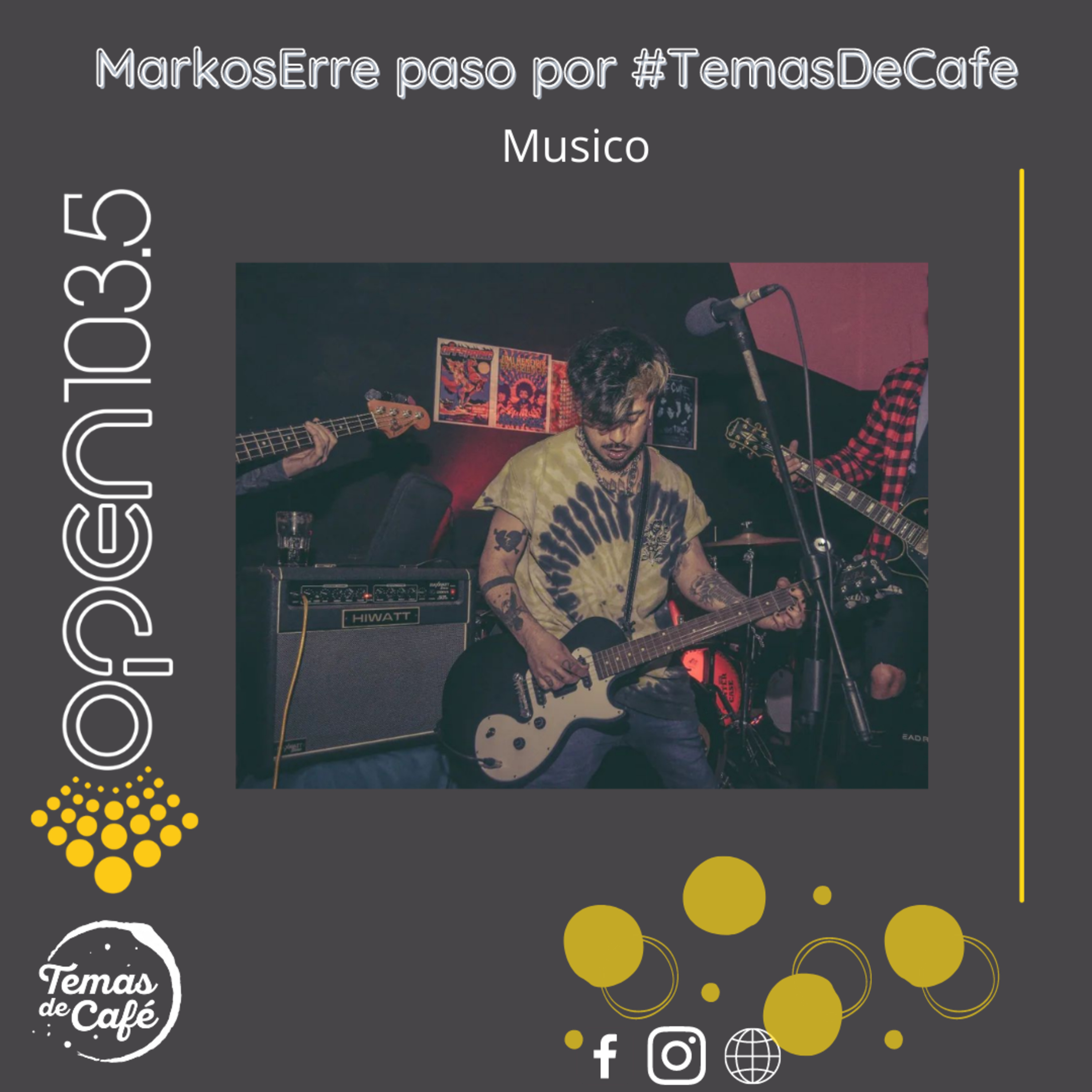 MarkosErre estuvo en #TemasDeCafé no te lo pierdas! episode artwork