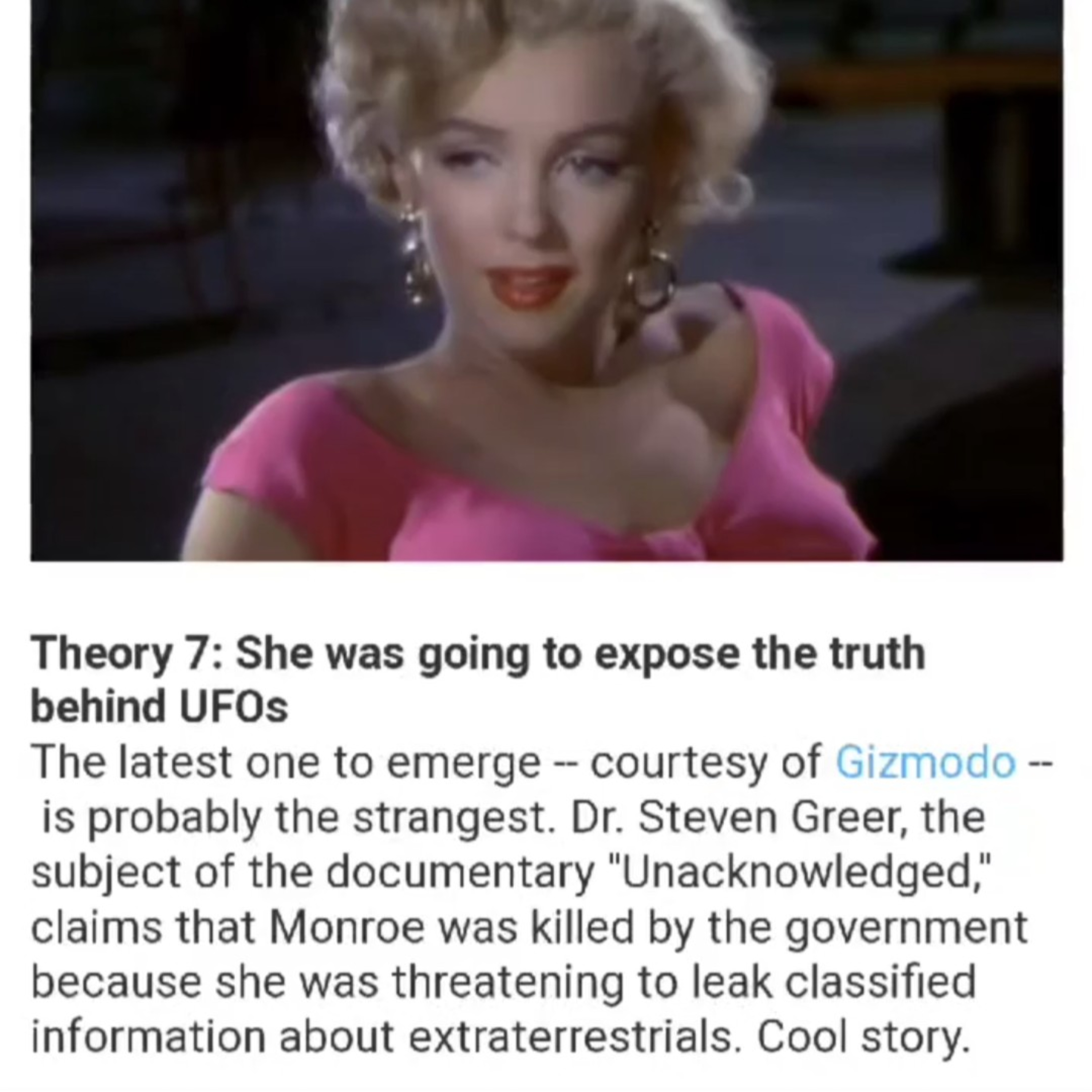 Marilyn Monroe episode artwork