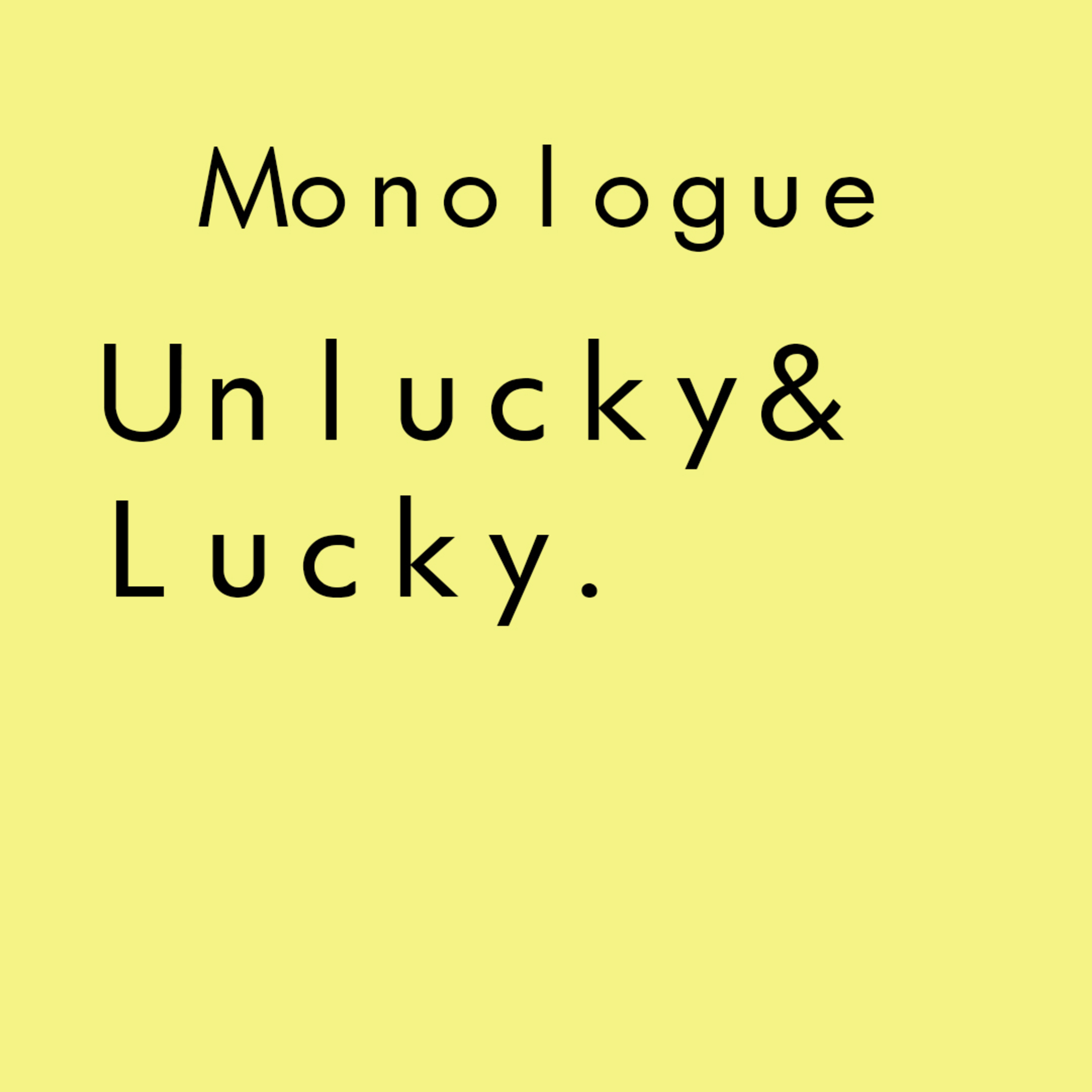 Monologue #1 episode artwork