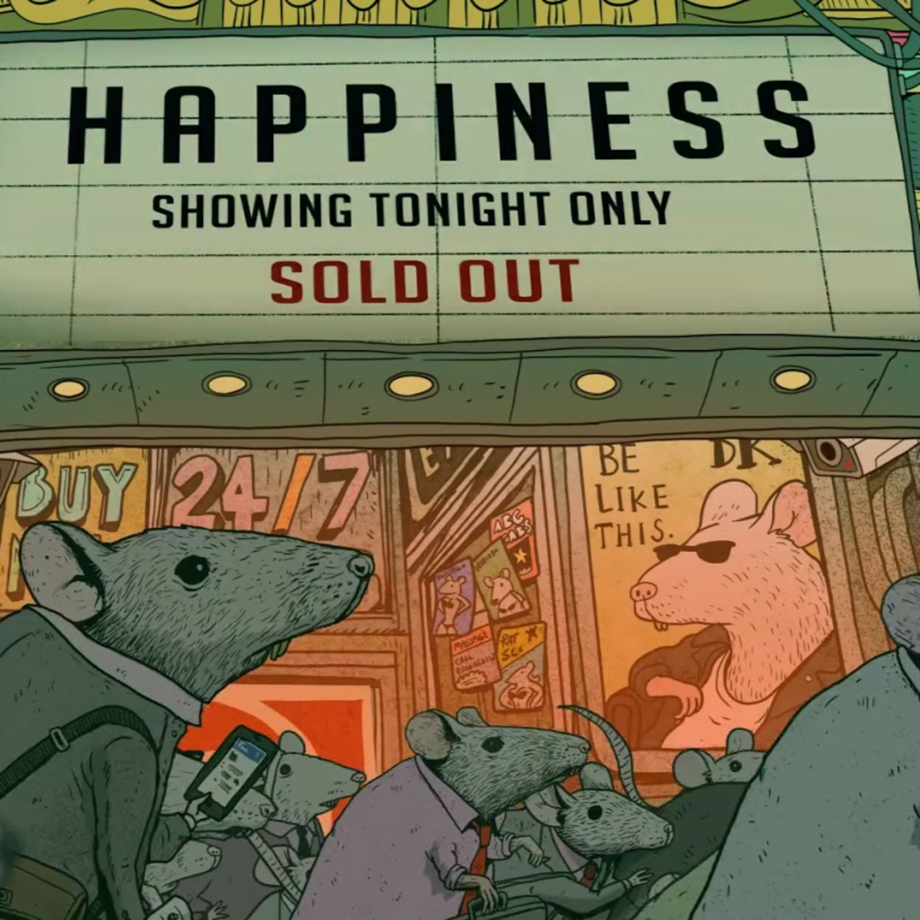 #5 " Happiness" (by Steve Cutts) episode artwork