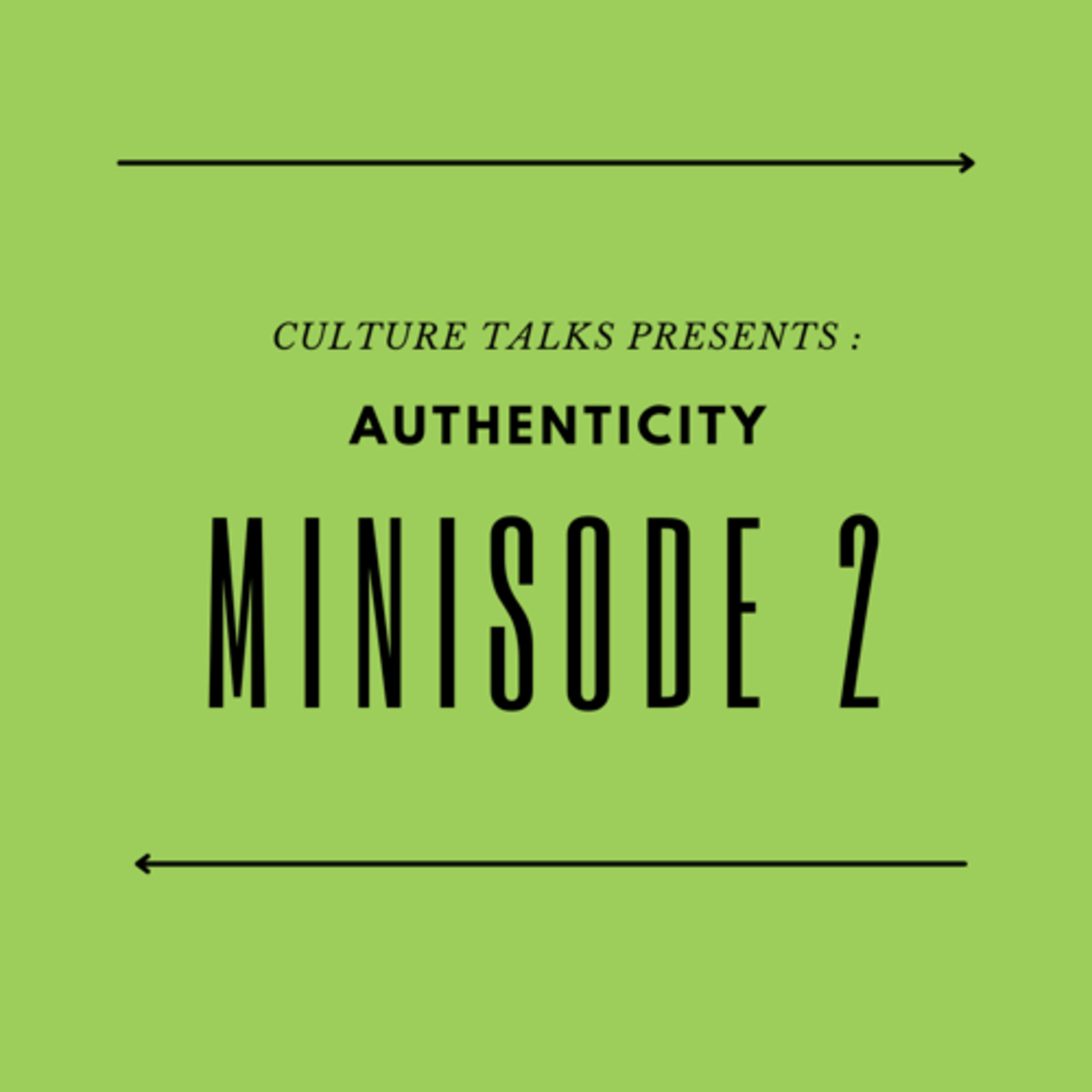 Minisode 2 - Authenticity  episode artwork
