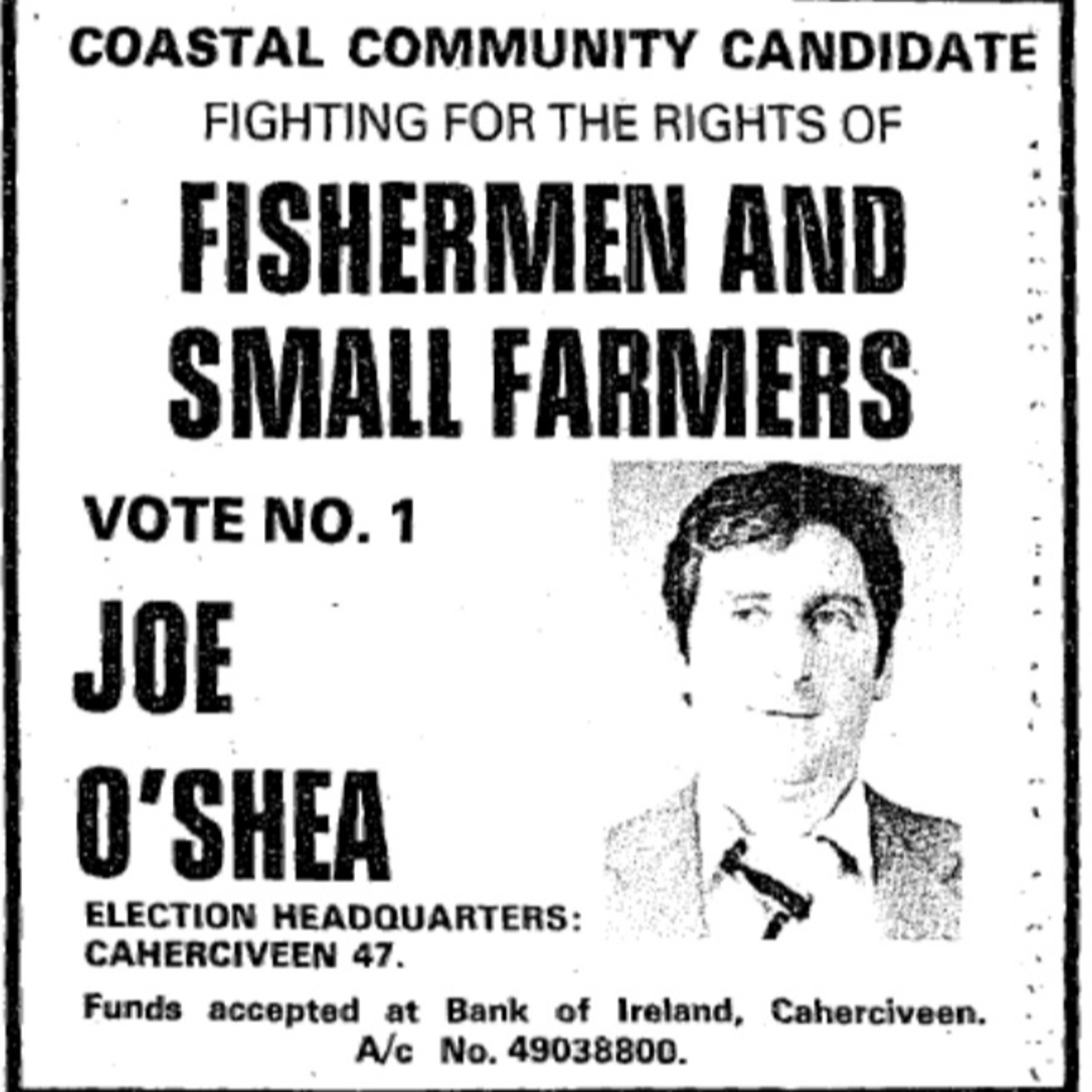  Fishermen (Coastal Community ) Candidates from the November 1982 General Election. -Episode 20 episode artwork
