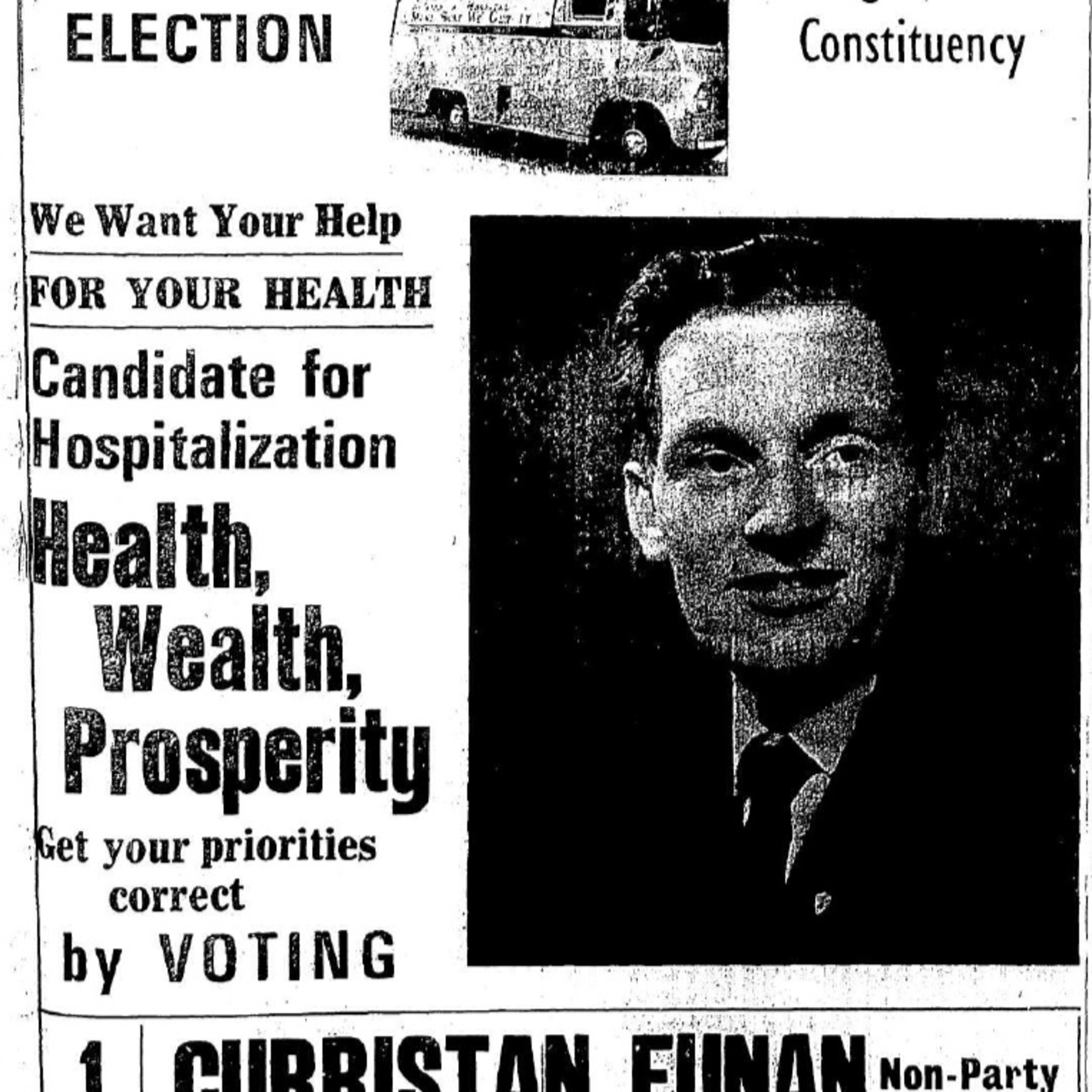 The 1969 South West Donegal Hospitalization Committee candidate Eunan Curristan -Episode 29 episode artwork