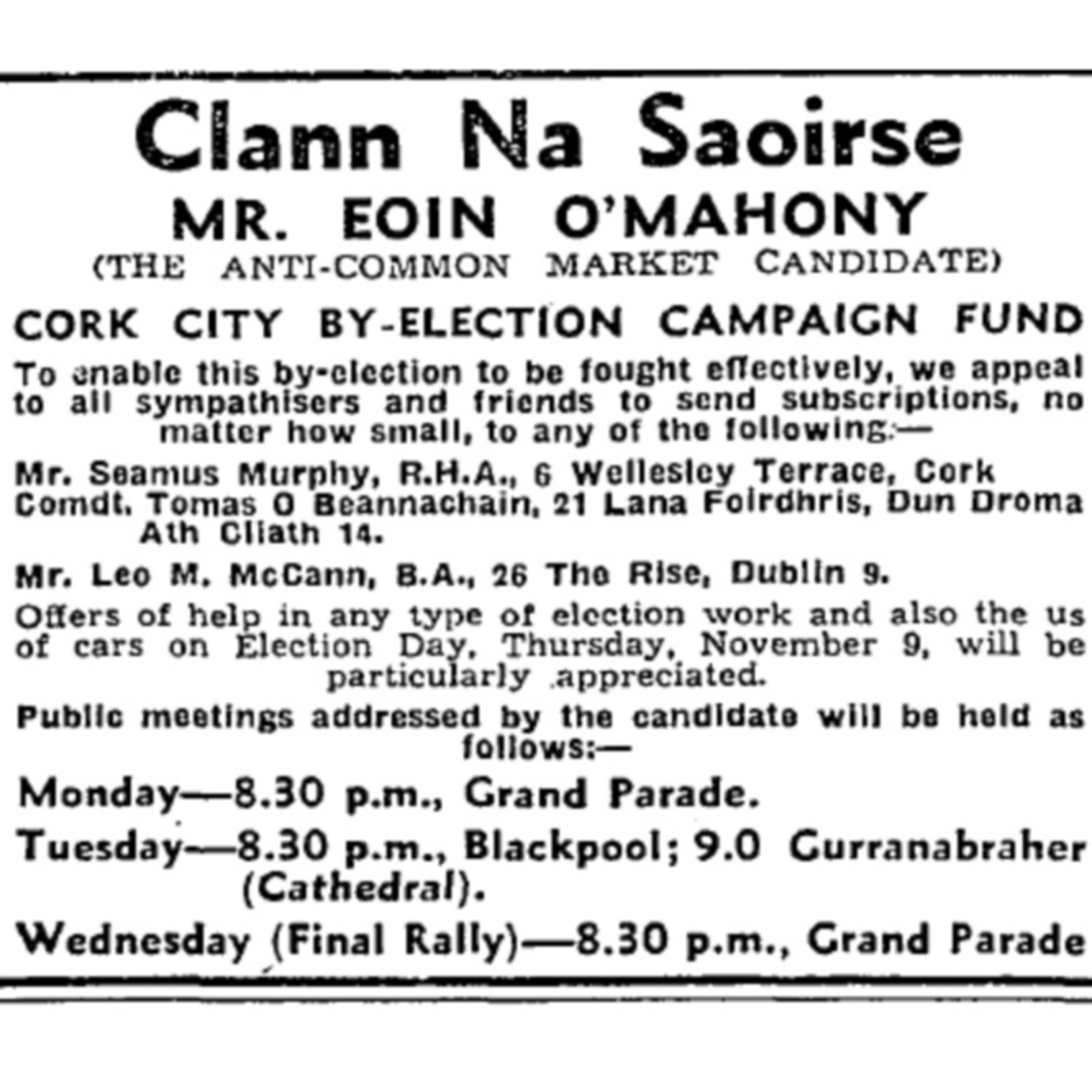 Clann Na Saoirse episode artwork