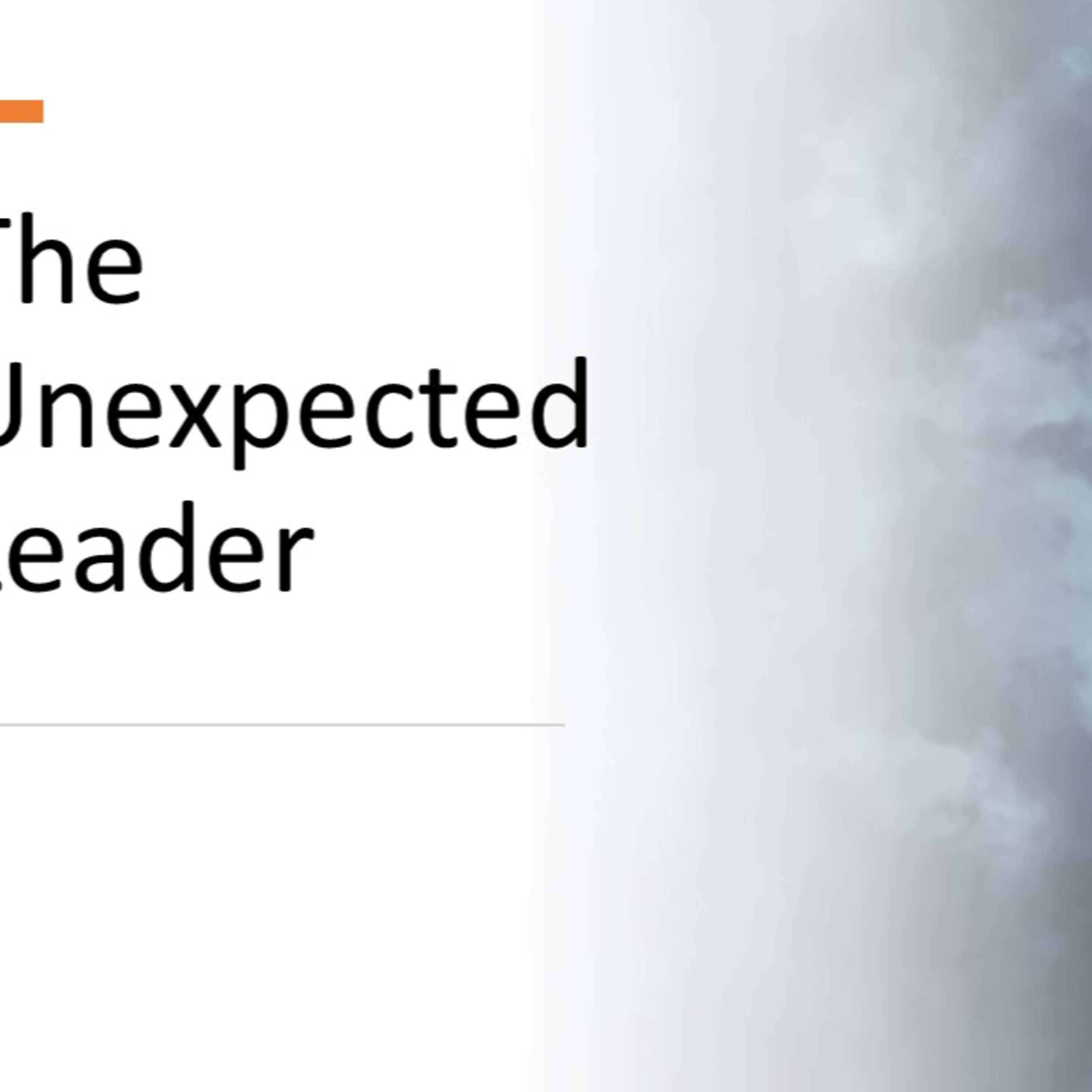 "The Unexpected Leader" - David Duncan episode artwork