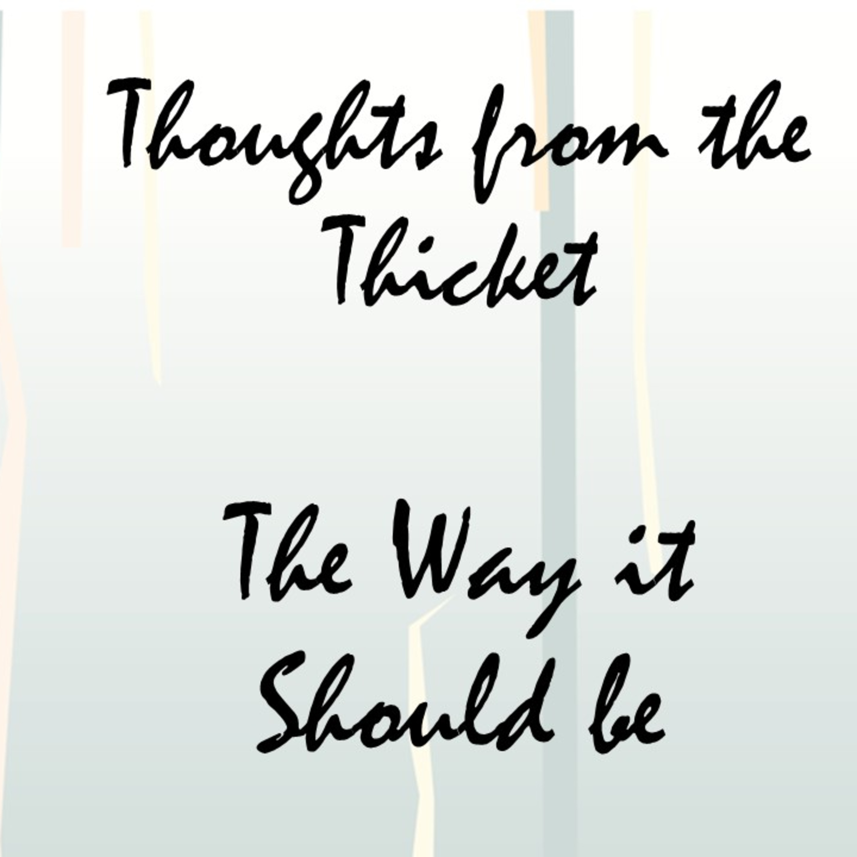 "Thoughts from the Thicket: The Way it Should Be" - David Duncan episode artwork