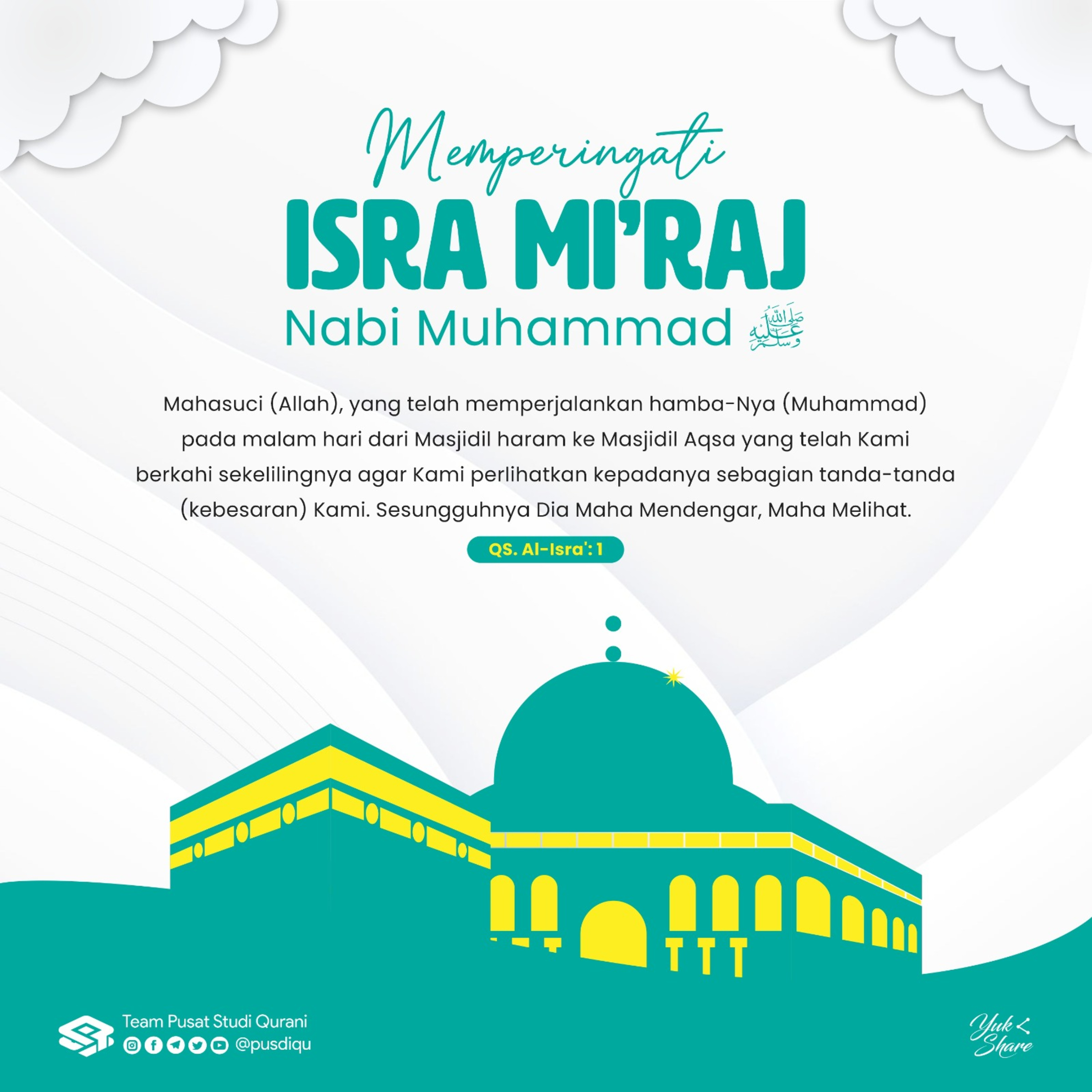 #Selfreminder3 Mengambil secercah hikmah Peristiwa Isra Mi'raj