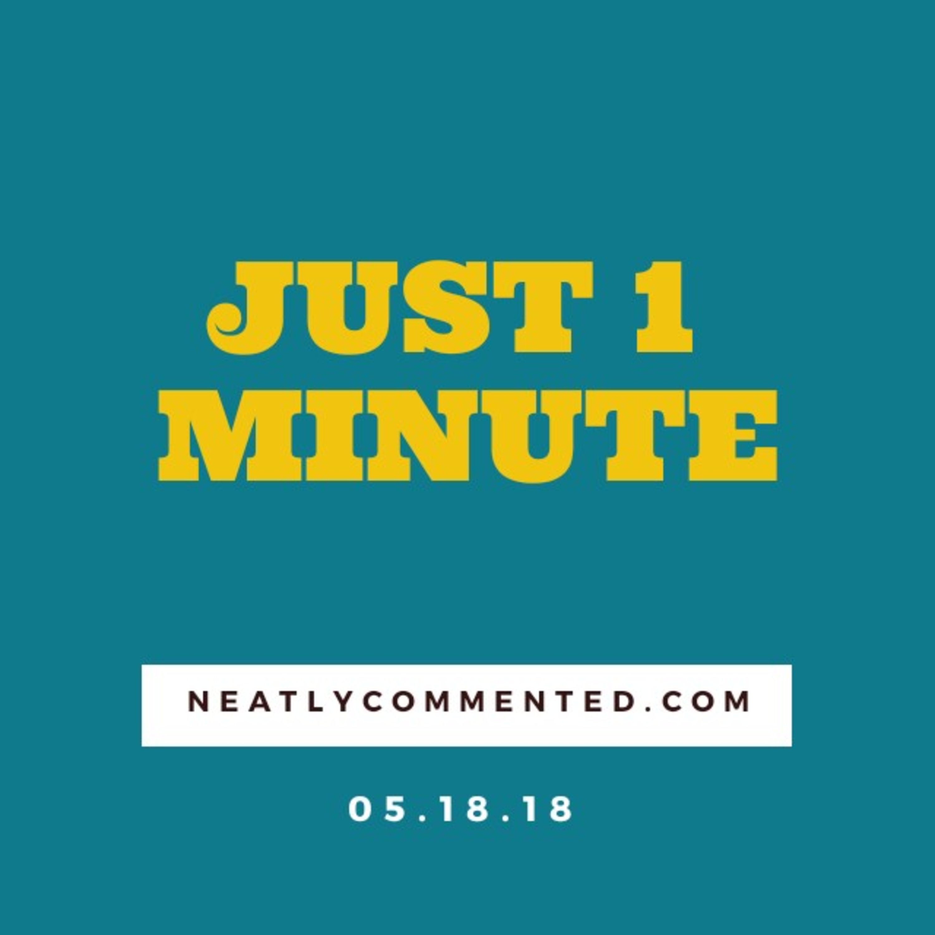 Just 1 minute episode artwork