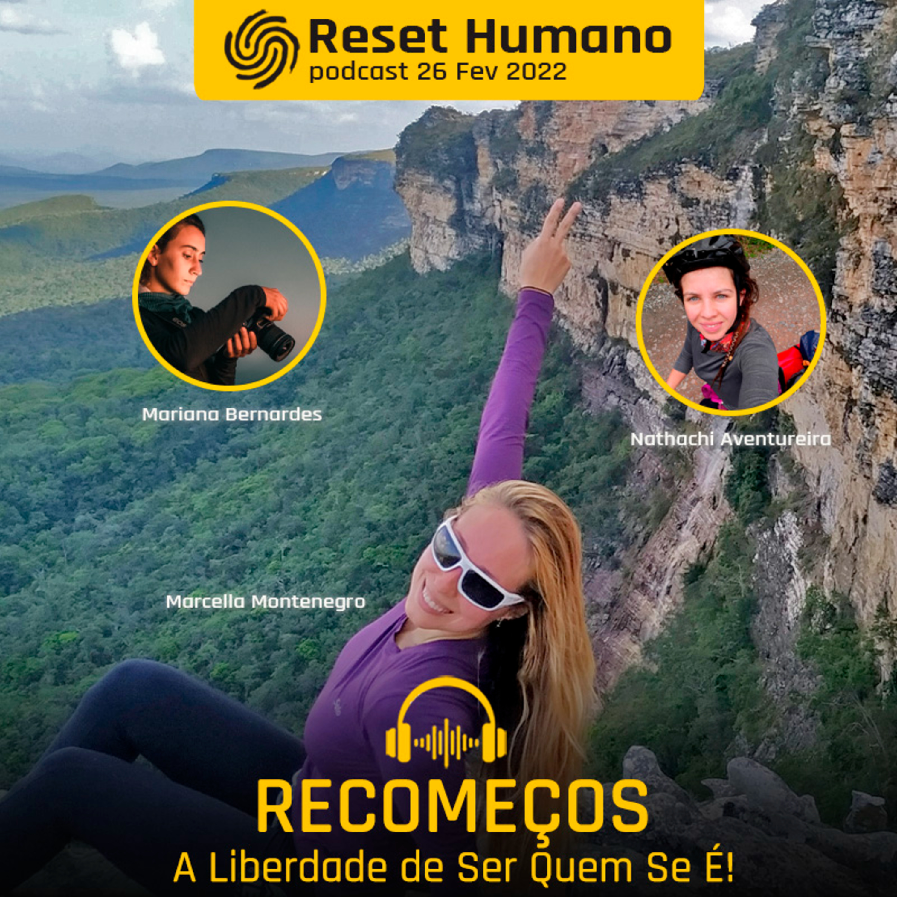 RECOMEÇOS - A Liberdade de Ser Quem Se É! Com Marcella Montenegro, Mari Bernardes e Nathachi Aventureira! episode artwork