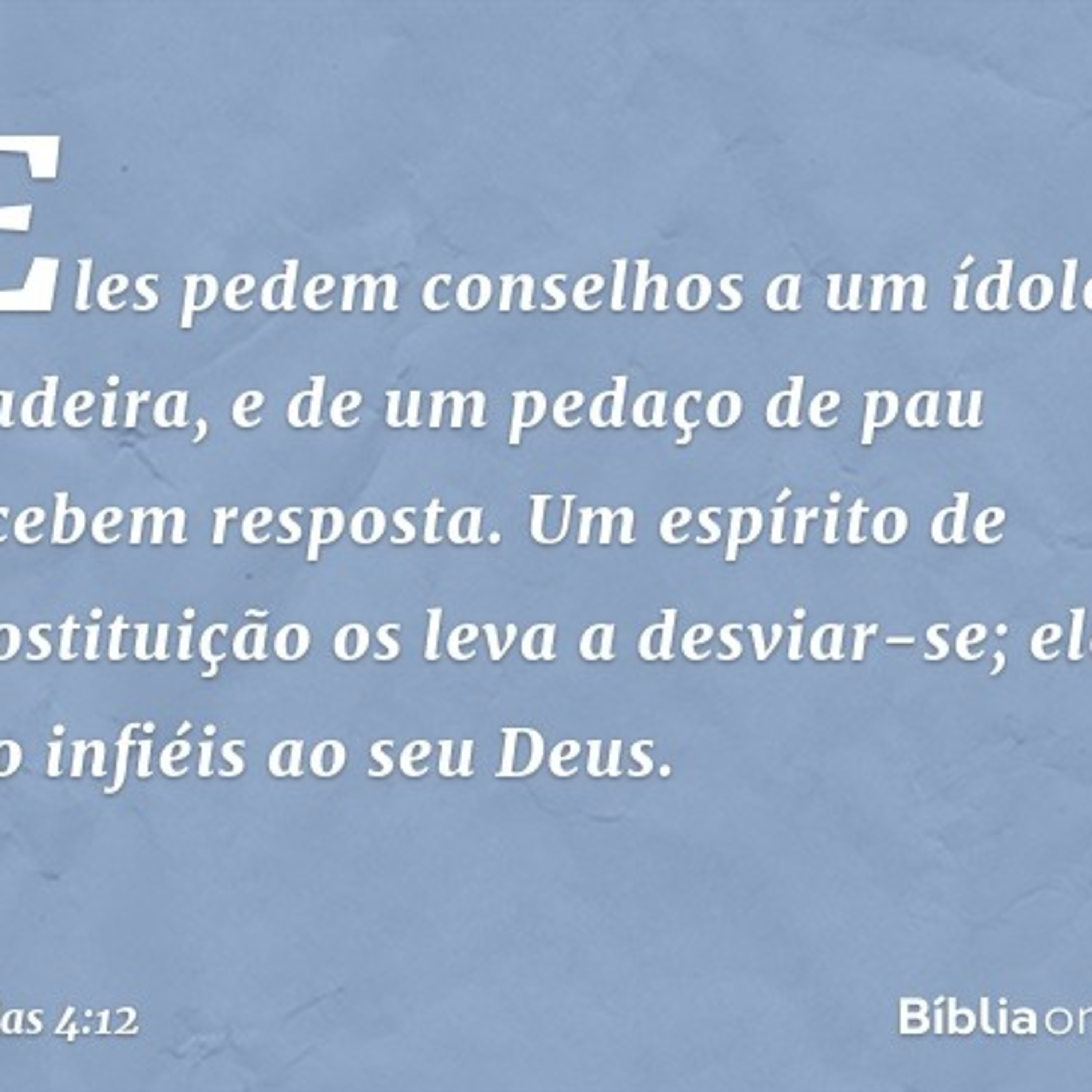 Quando Deus, é trocado por um pedaço de pau... episode artwork