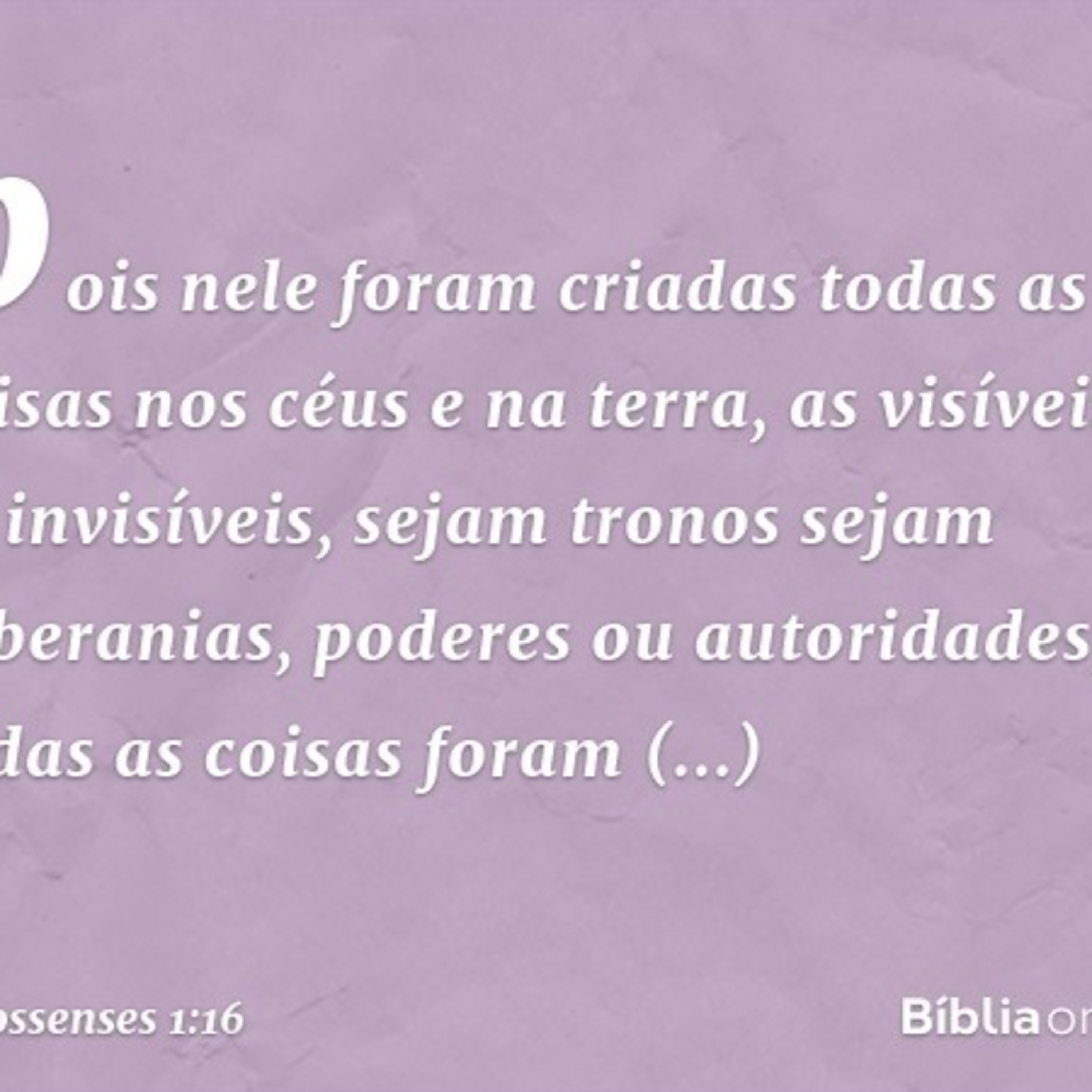 A supremacia de Cristo na criação! episode artwork
