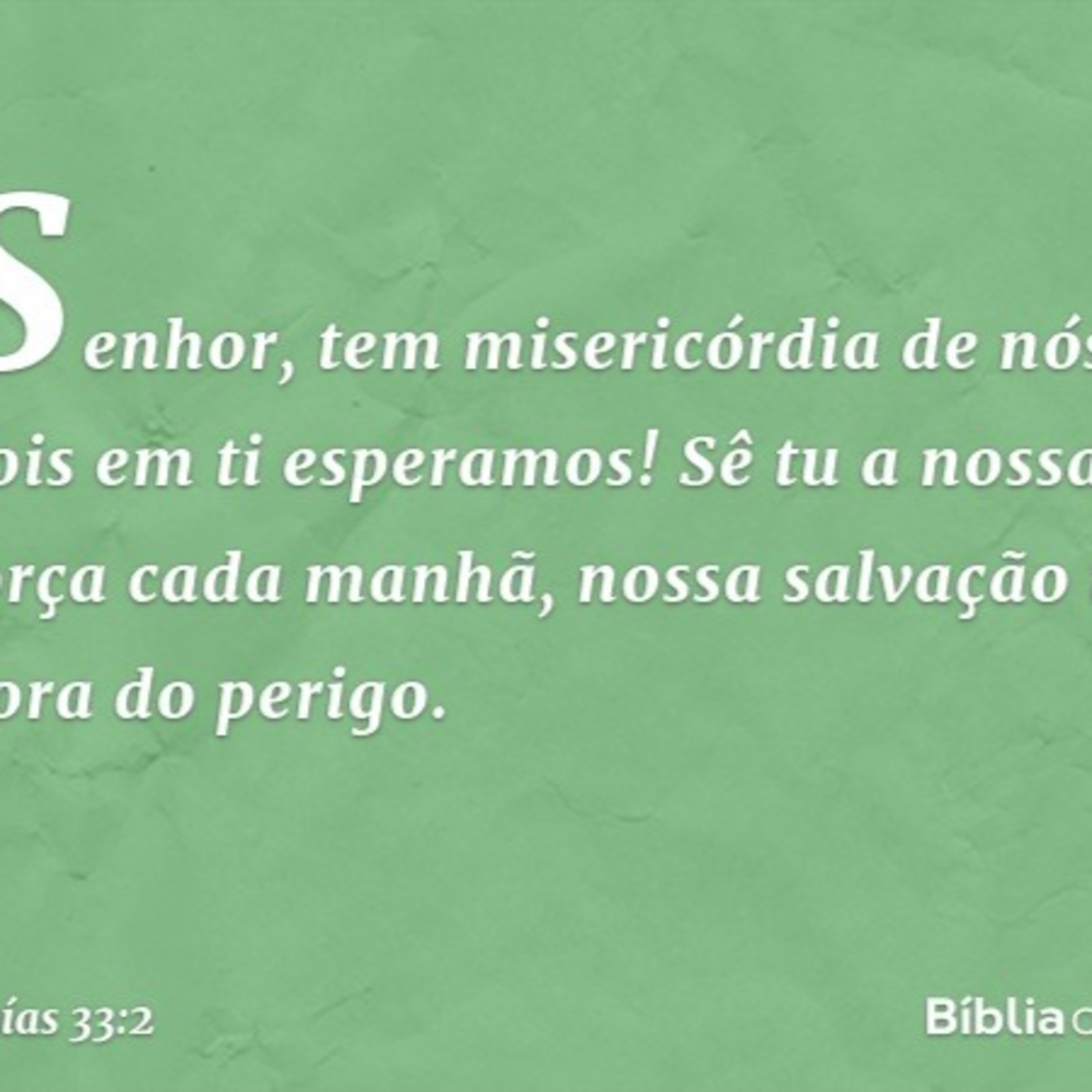 O Senhor é a nossa força cada manhã. episode artwork