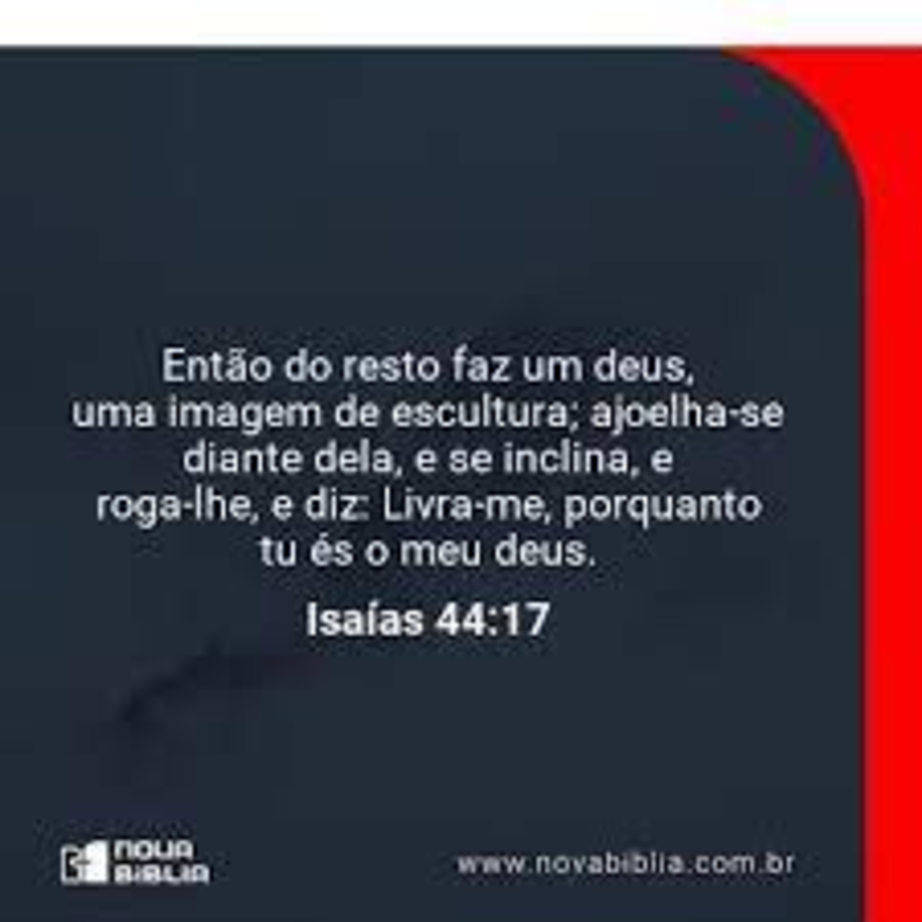 O que Deus pensa a cerca da idolatria de imagens? episode artwork