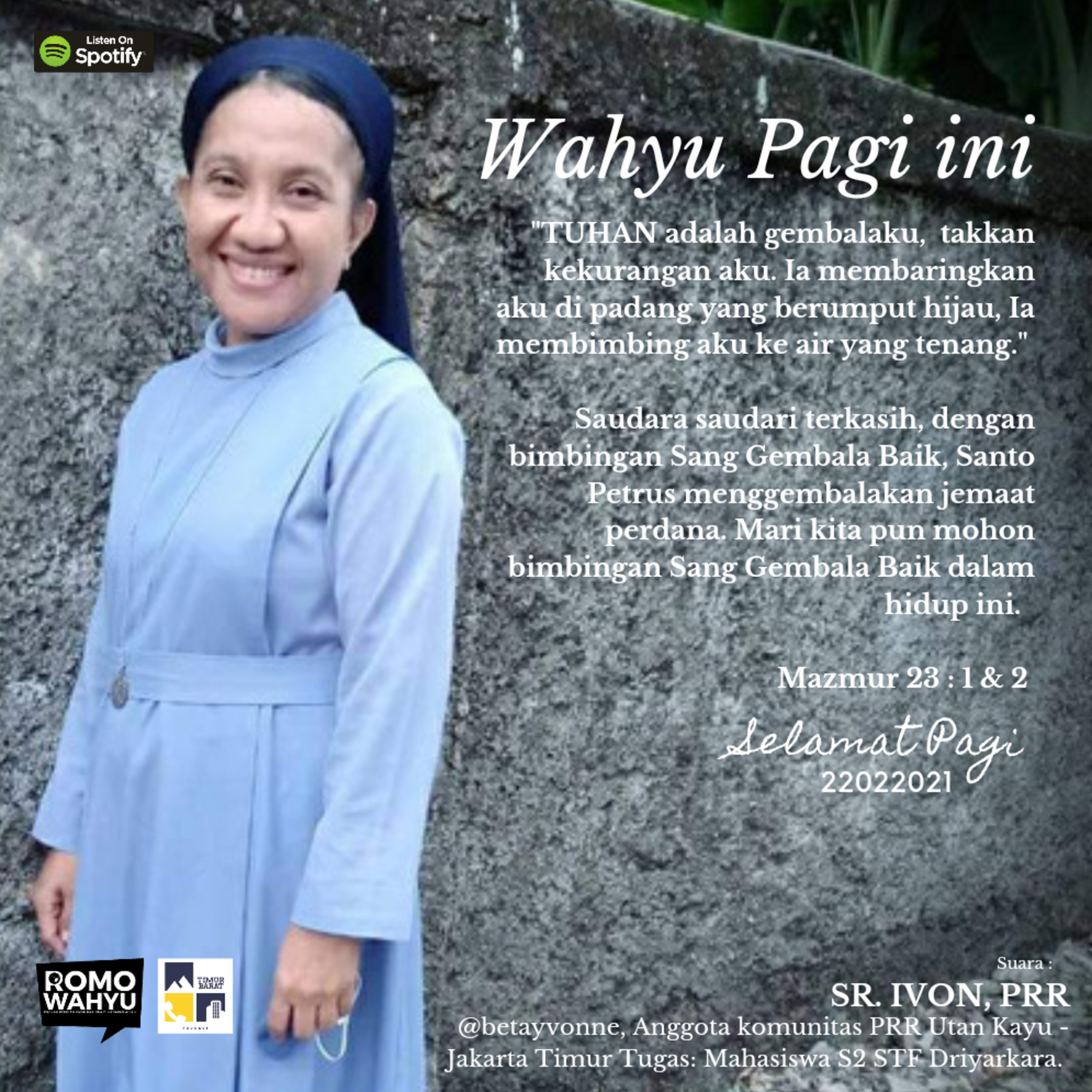 Wahyu Pagi ini - 22022021 with Sr. Ivon, PRR episode artwork