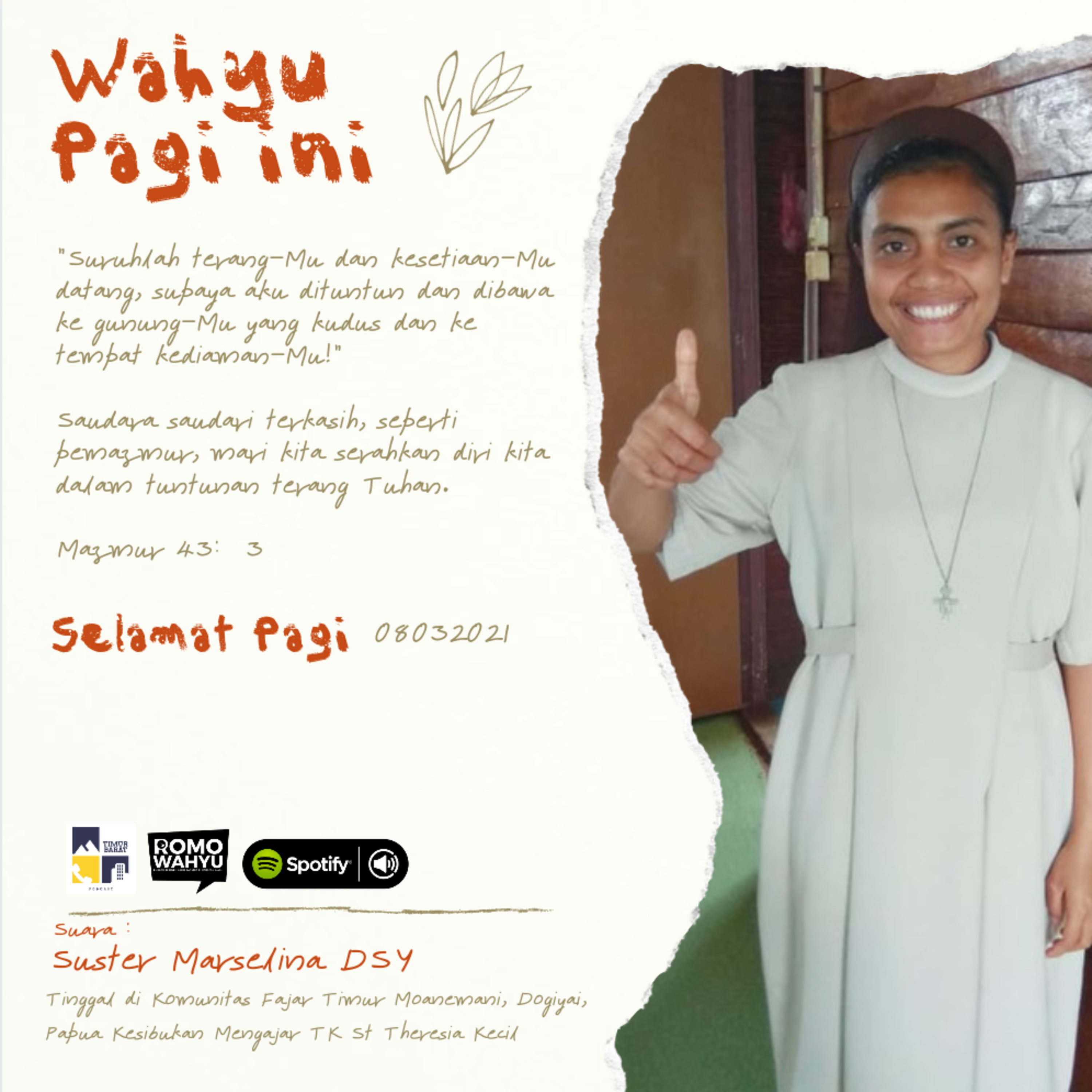 Wahyu Pagi ini - 08032021 with Suster Marselina DSY episode artwork