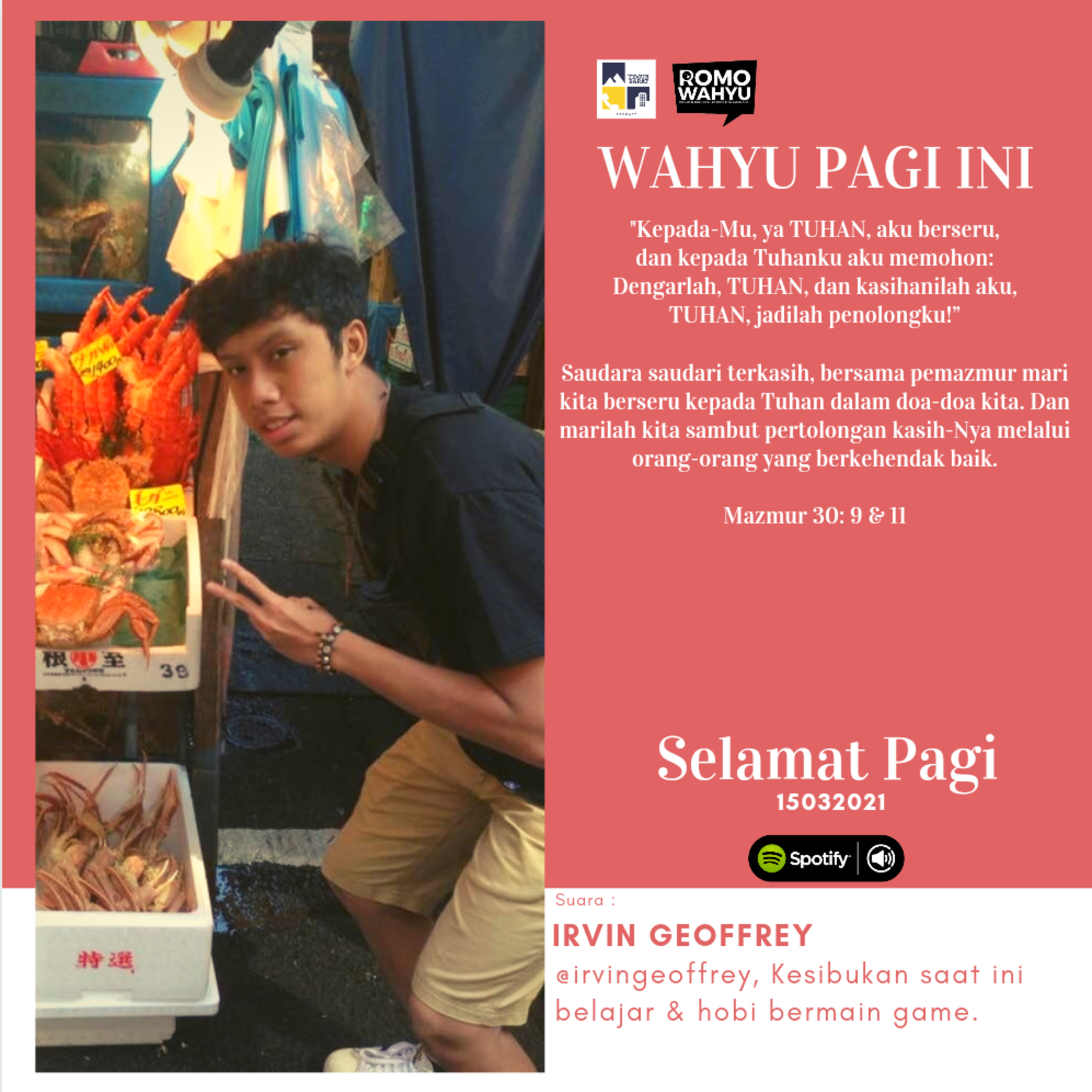 Wahyu Pagi ini - 15032021 with Irvin Geoffrey episode artwork